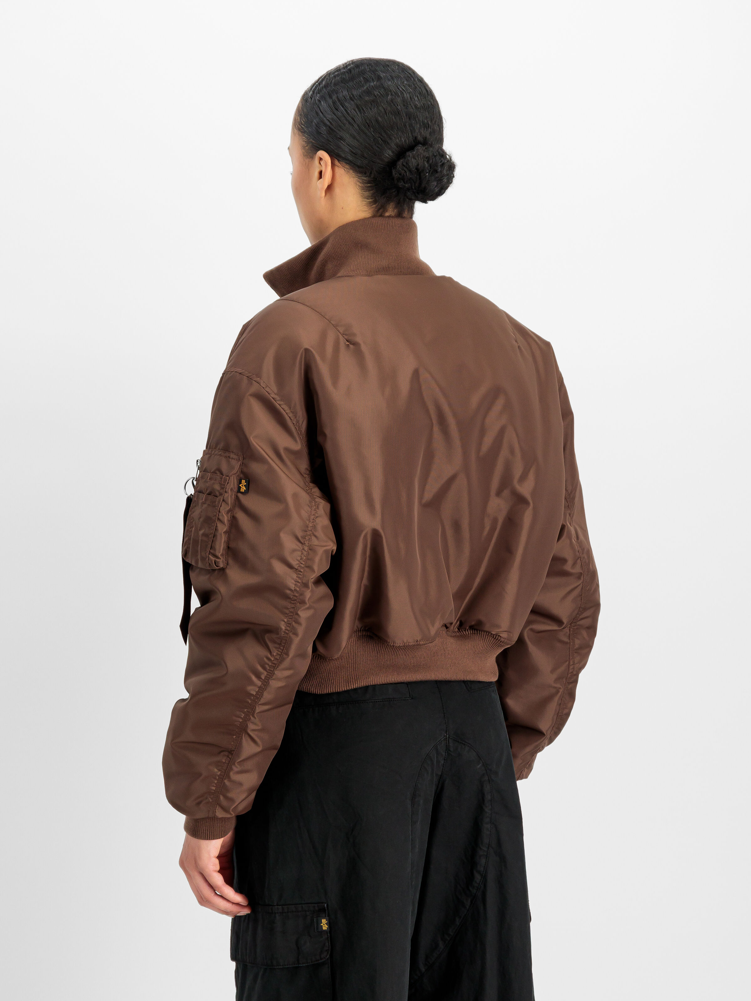 MA-1 Cropped Bomber Jacket Women powder brown 258010_204_2_model_00003_229760