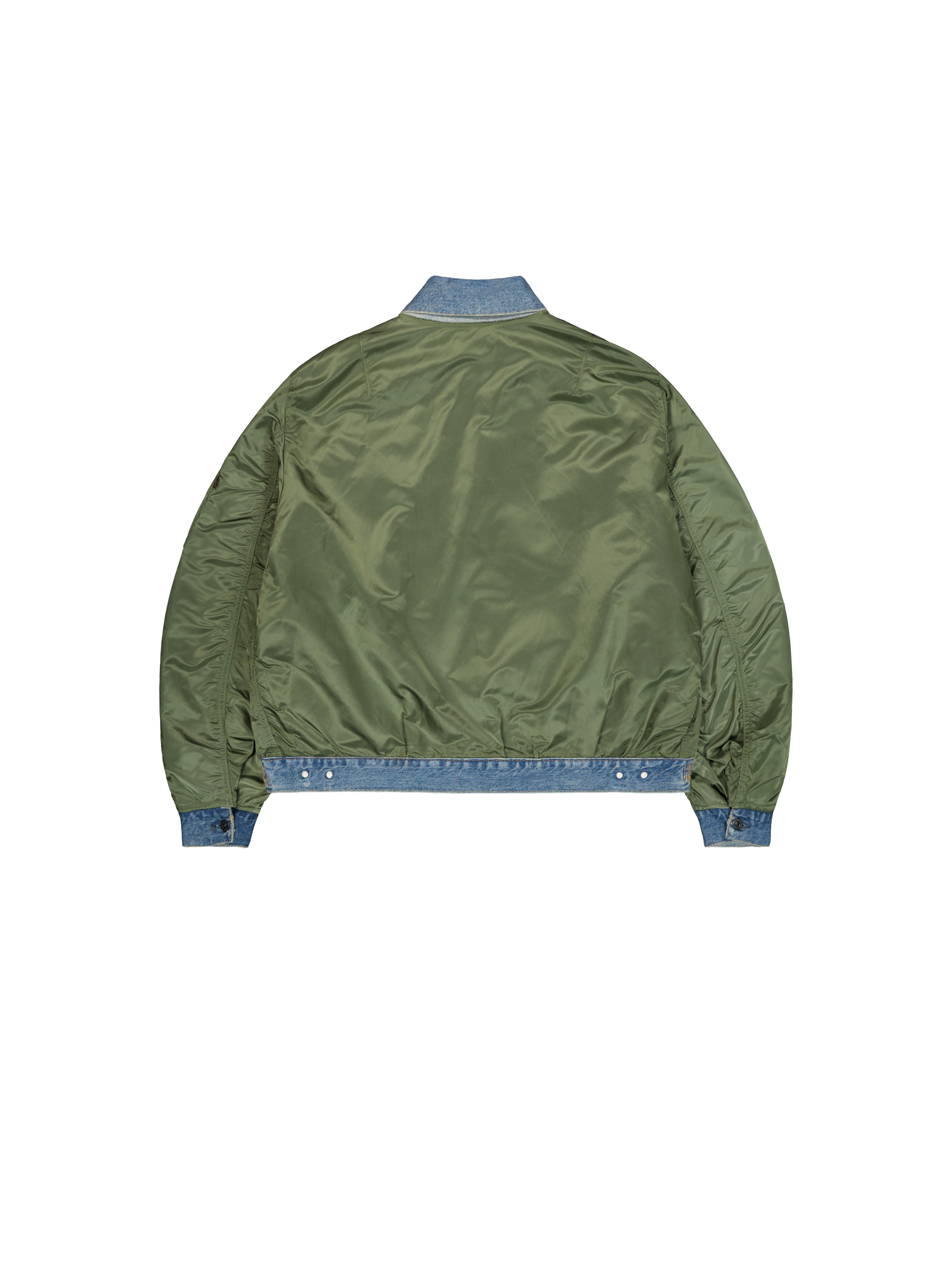 ALPHA x EYE JUNYA WATANABE MA-1 Bomber Jacket sage green/indigo 268171_01_1_flatlay_00002_227780