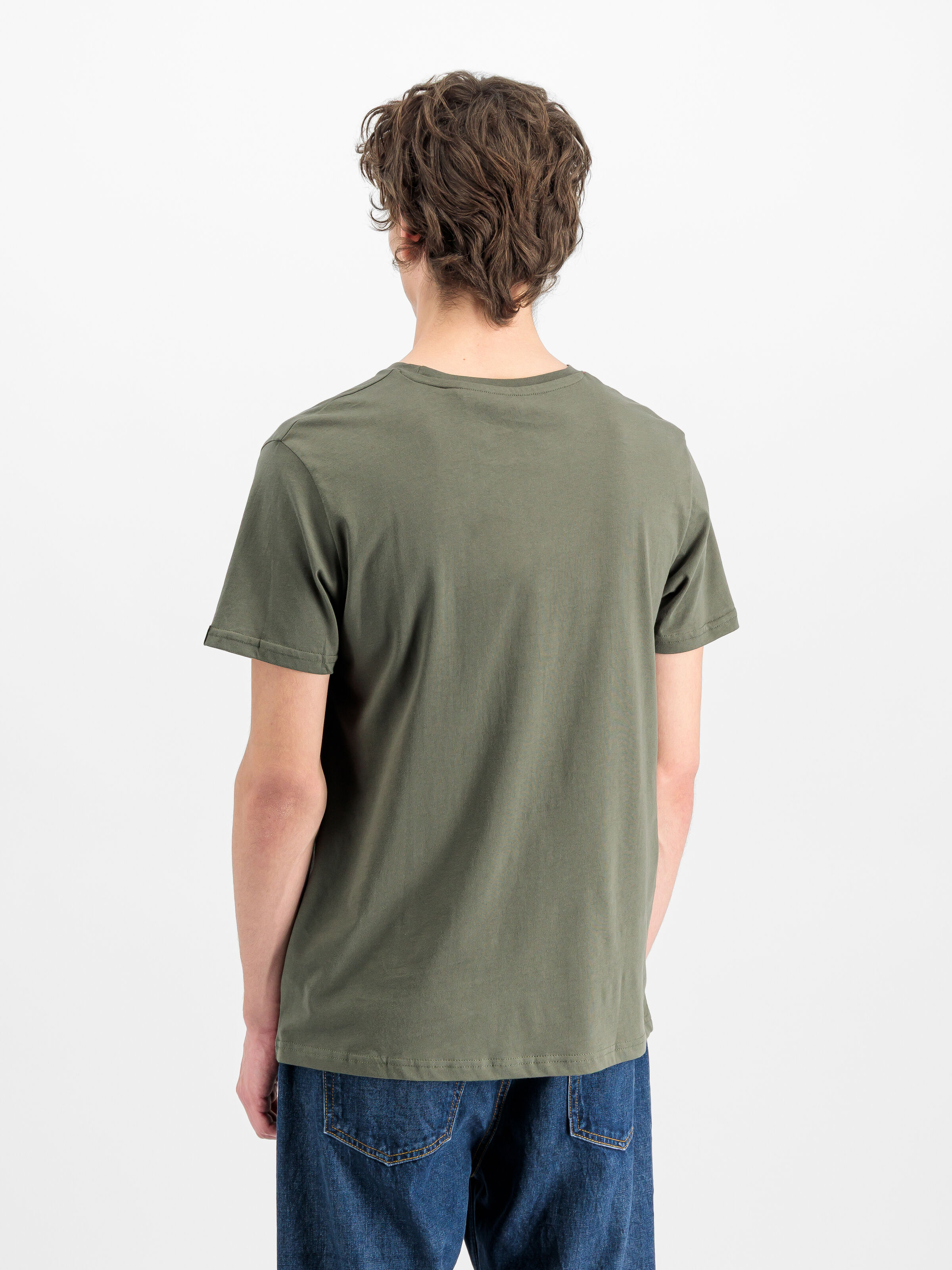 Logo Print T-Shirt dark olive 266553_142_2_model_00003_211407