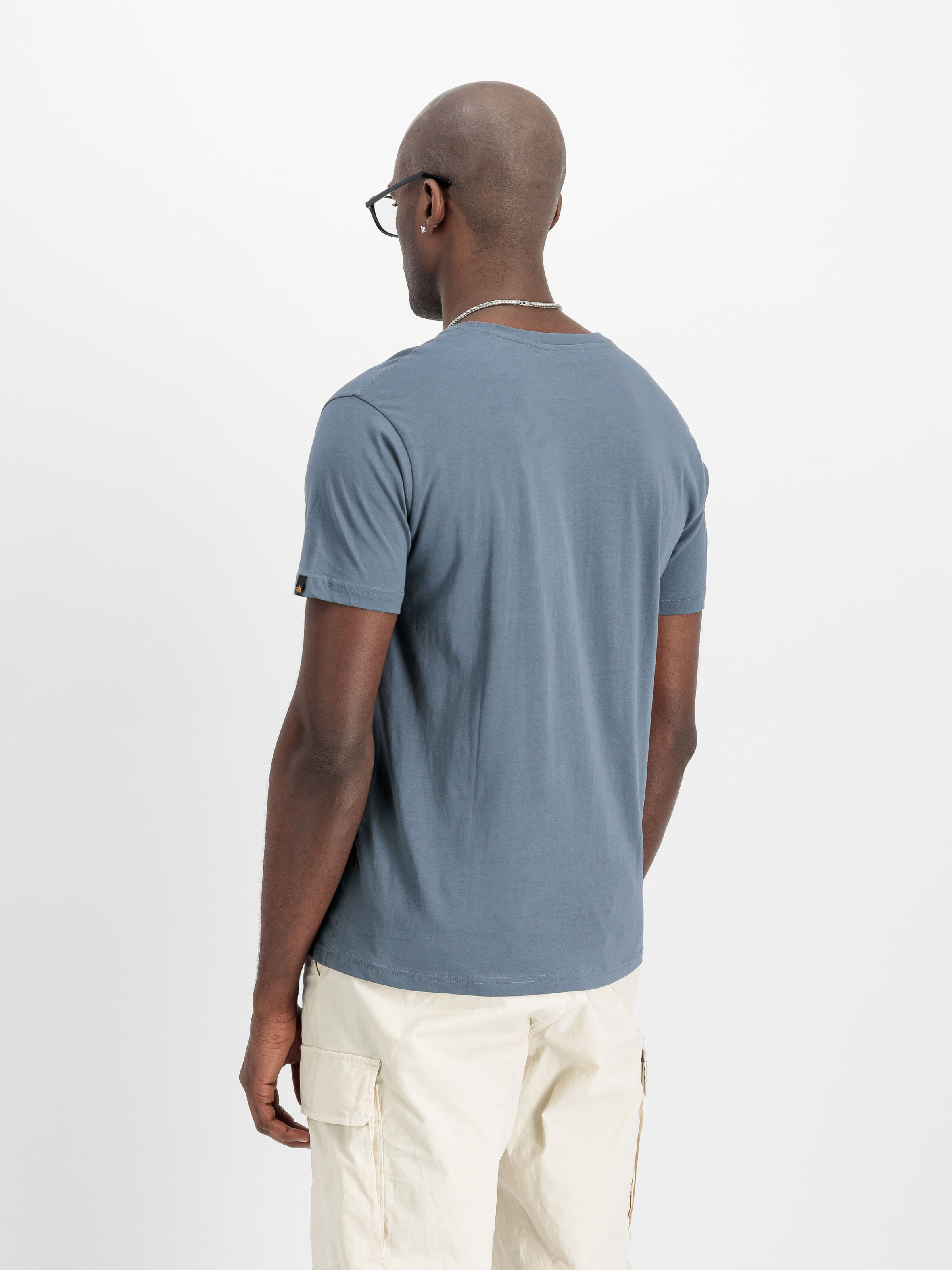 Basic Big Logo T-Shirt denim blue 100501_439_2_model_00003_161022
