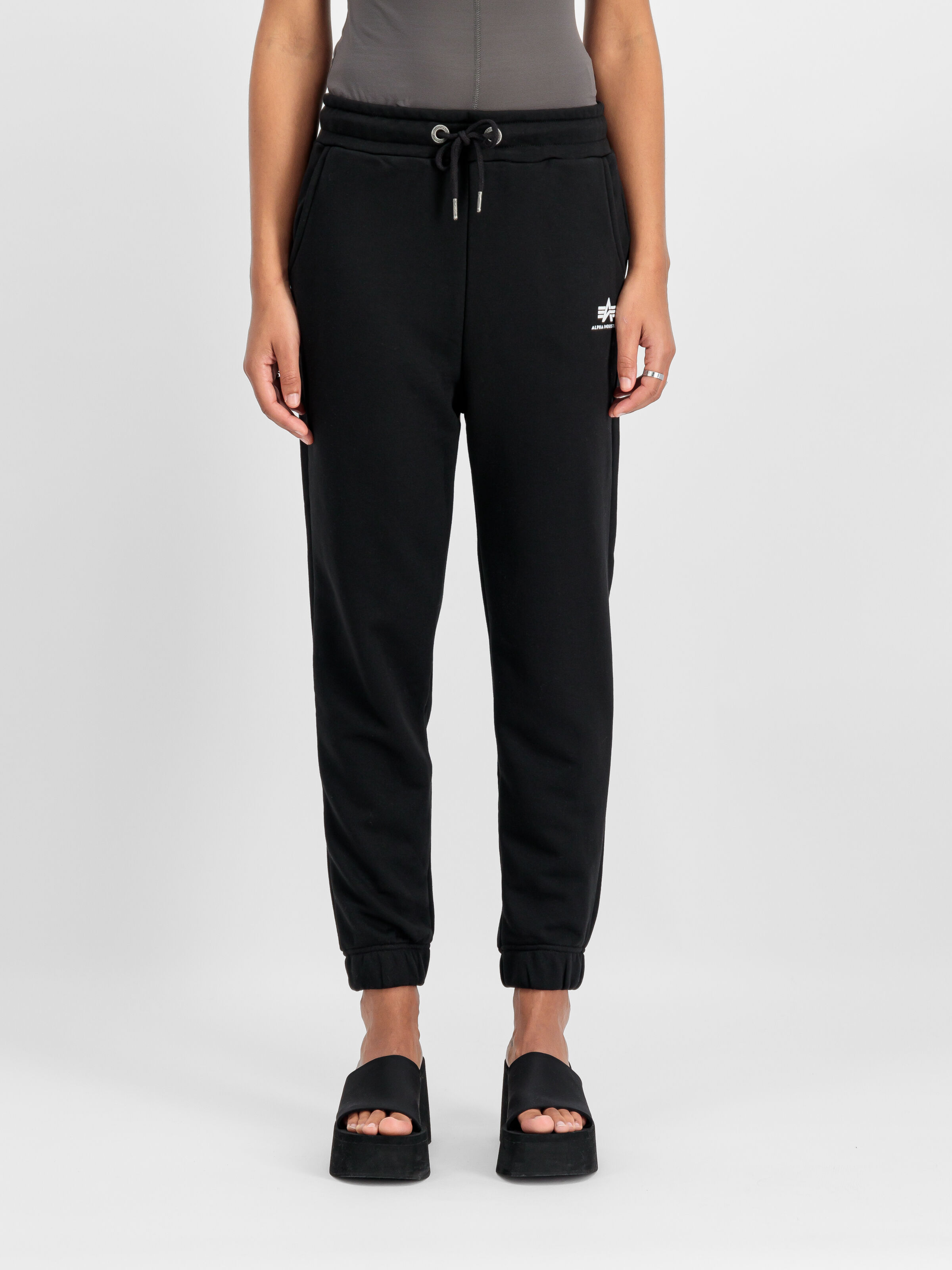 Basic Small Logo Jogger Women black