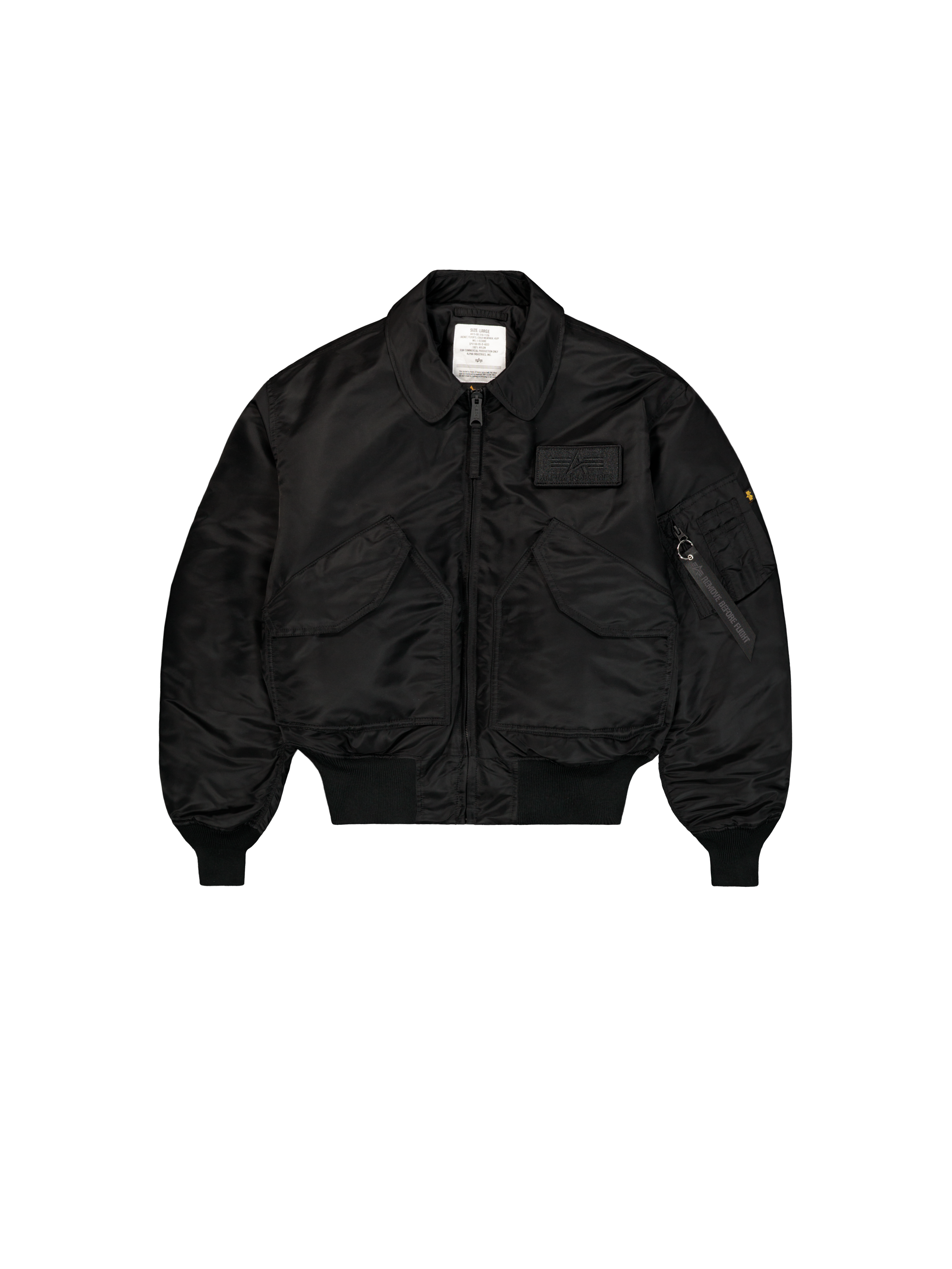 CWU-45 Heritage Bomber Jacket all black 100102_404_1_flatlay_00001_229271.png