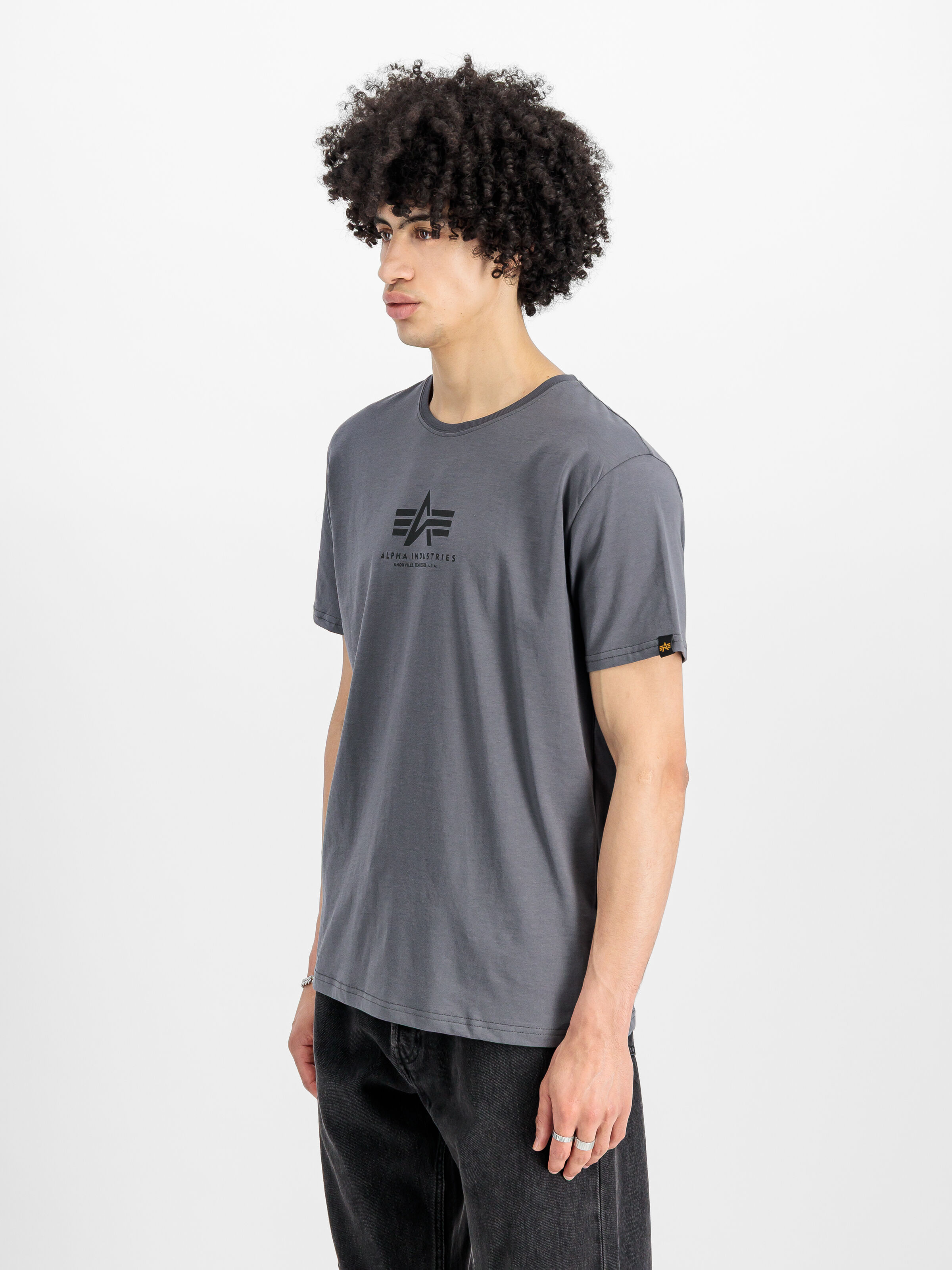 Basic Mid Logo T-Shirt greyblack/black 118533_412_2_model_00002_156223