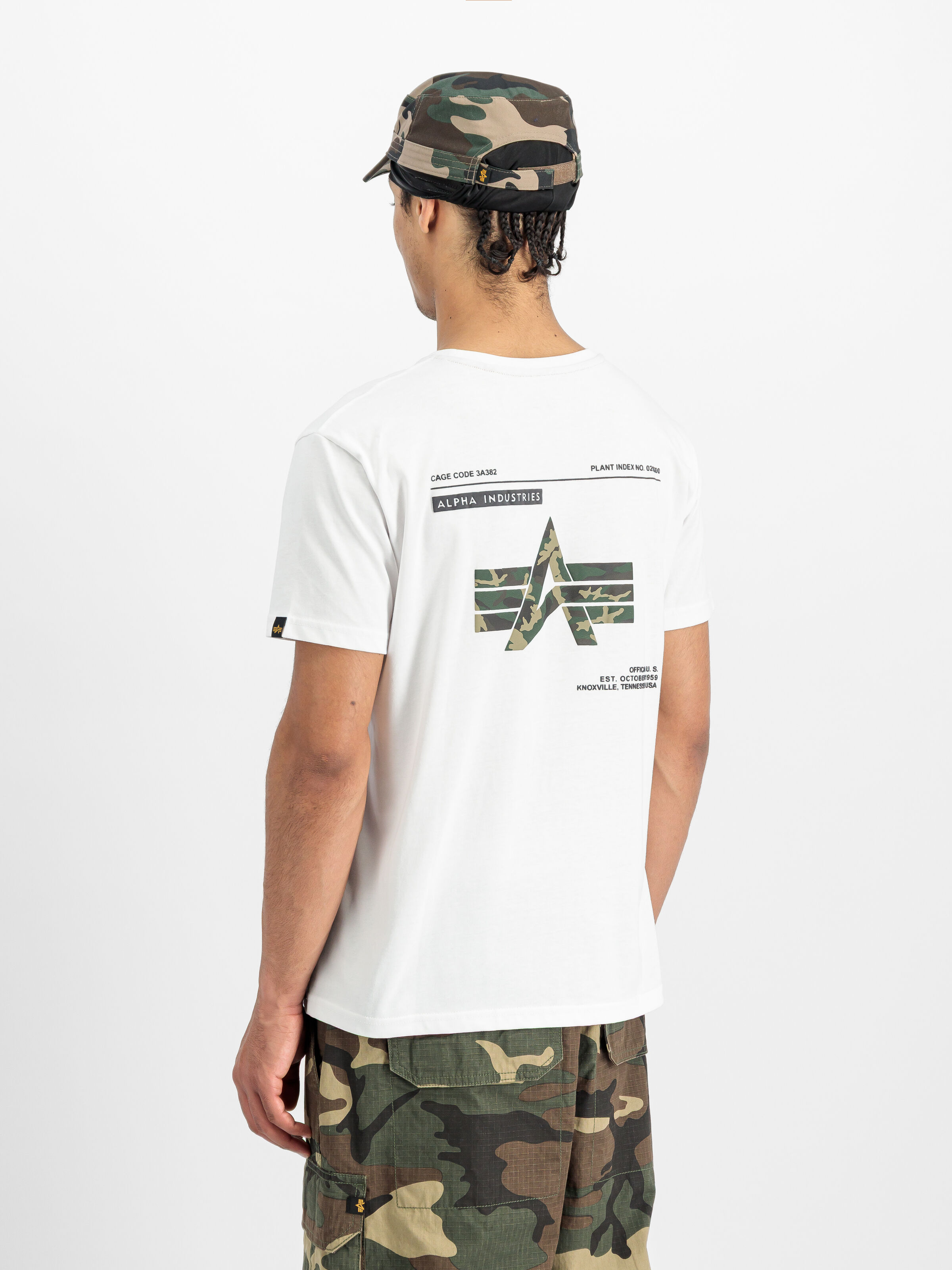 Camo Label Backprint T-Shirt white 258504_09_2_model_00003_163917