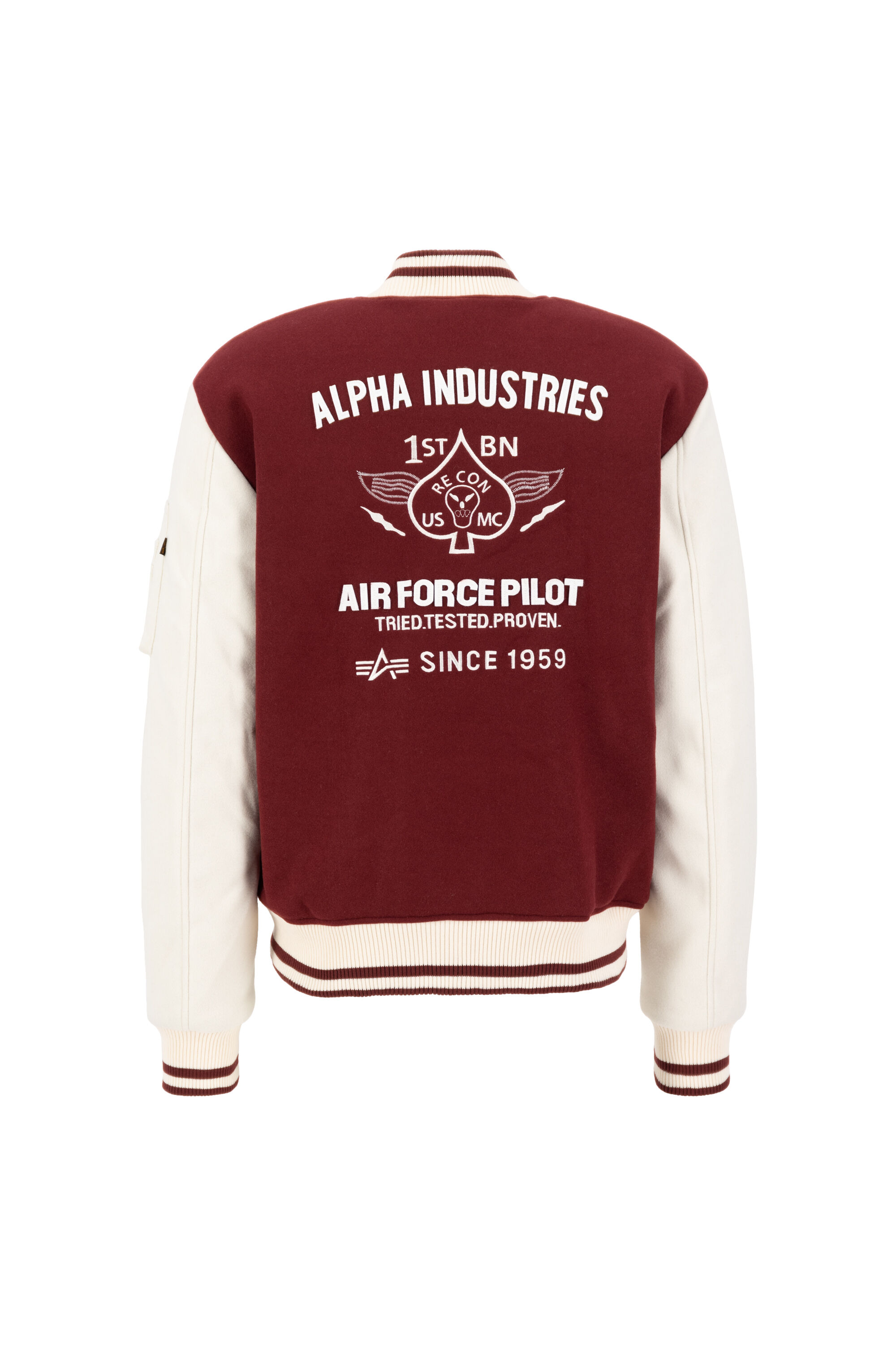Varsity Air Force Jacket burgundy 138107_184_002_129912