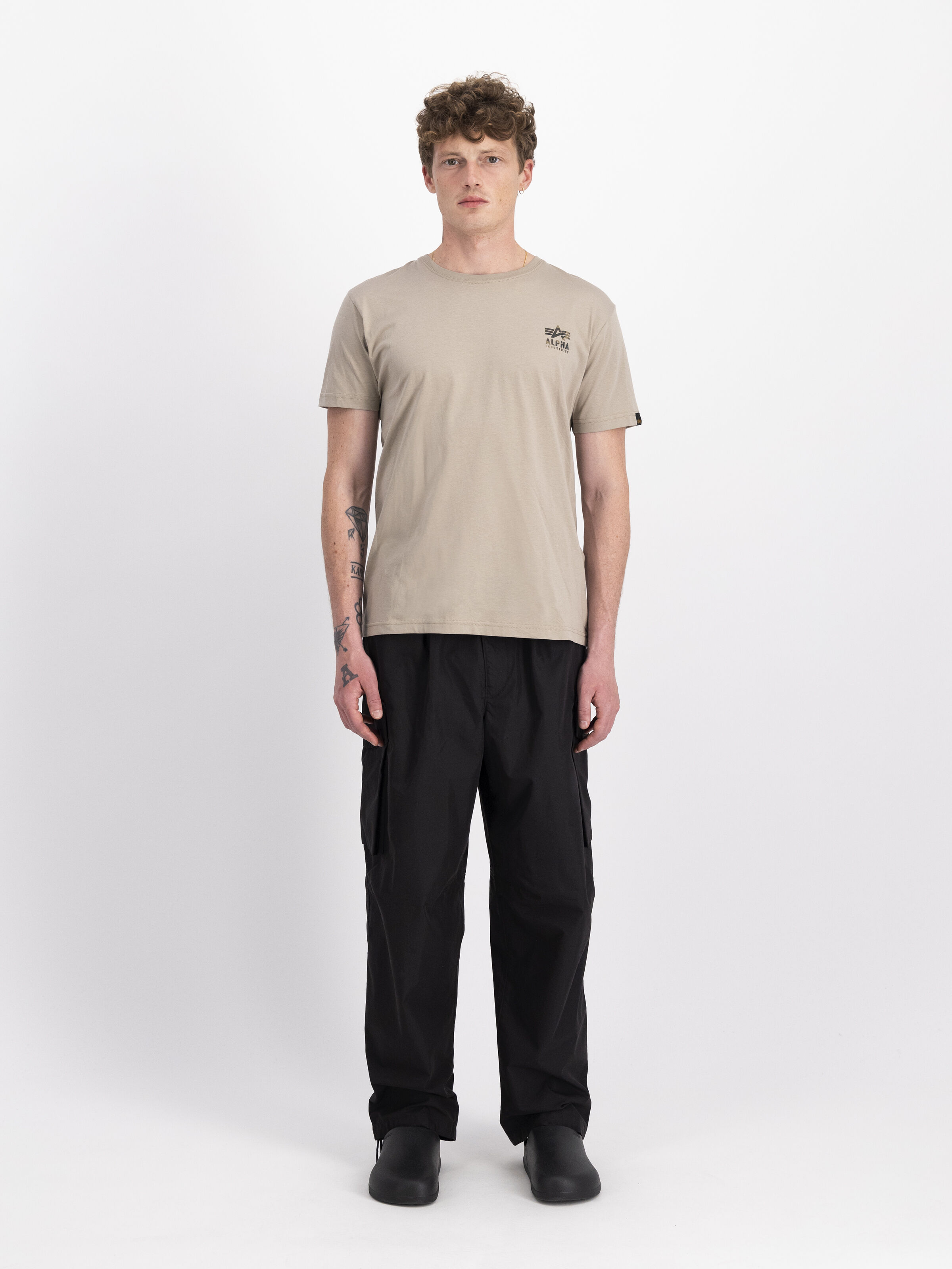 Camo Logo Puff Print Backprint T-Shirt vintage sand 148522_679_2_model_00001_98046