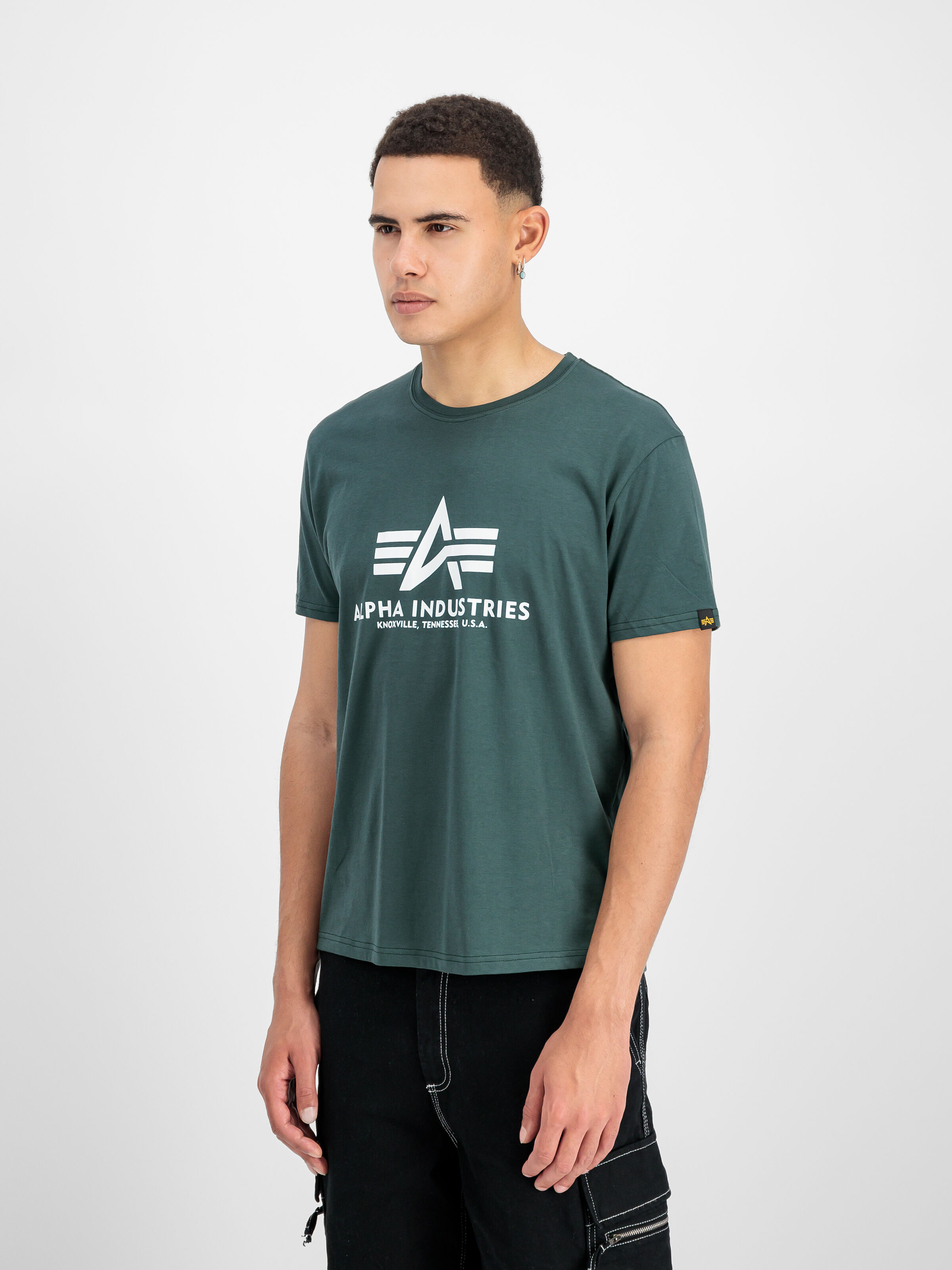 Basic Big Logo T-Shirt navy green 100501_610_2_model_00002_185693