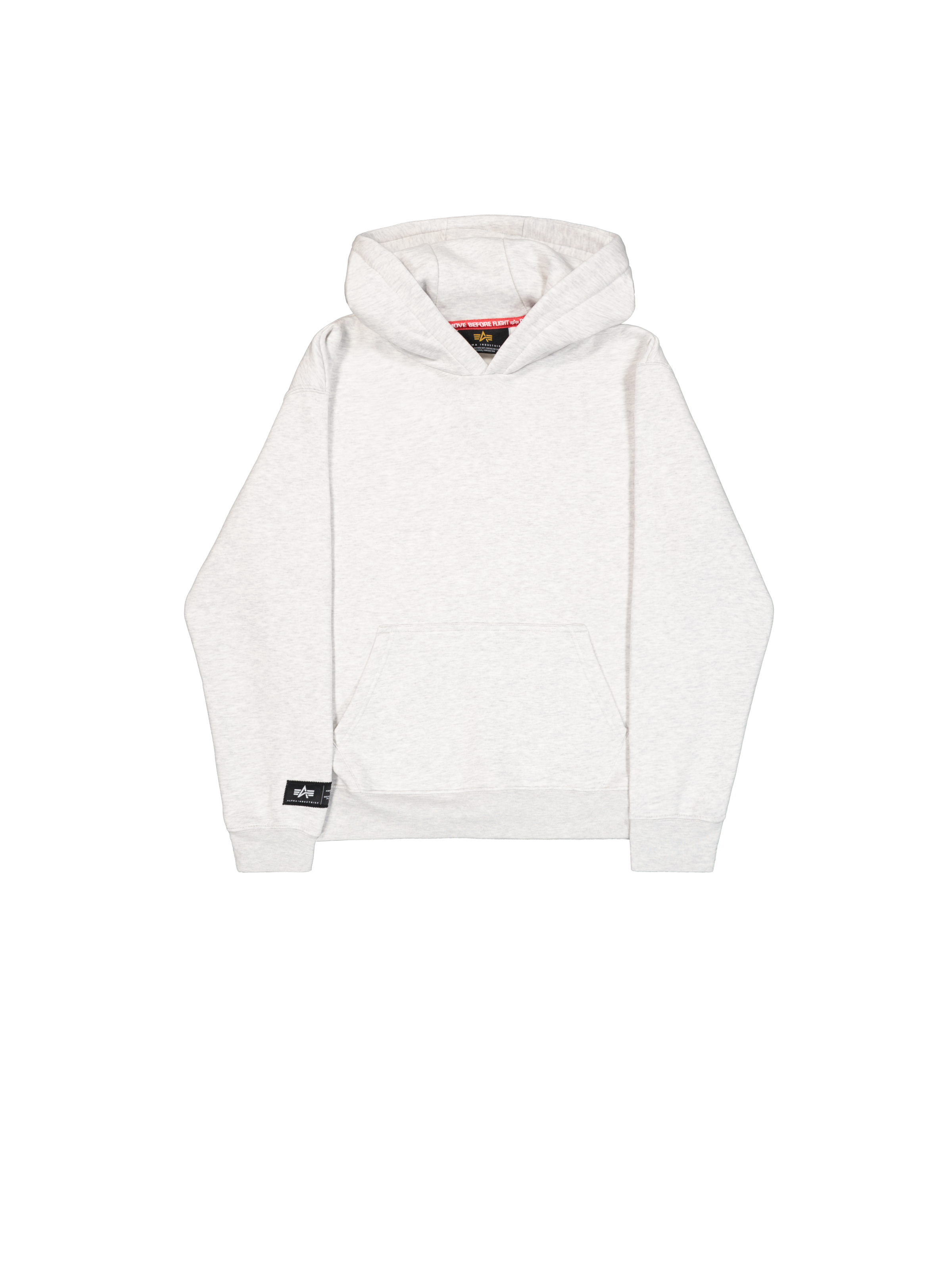 Label Back Print Hoodie pastel grey melange 258333_752_1_flatlay_00001_181222.png