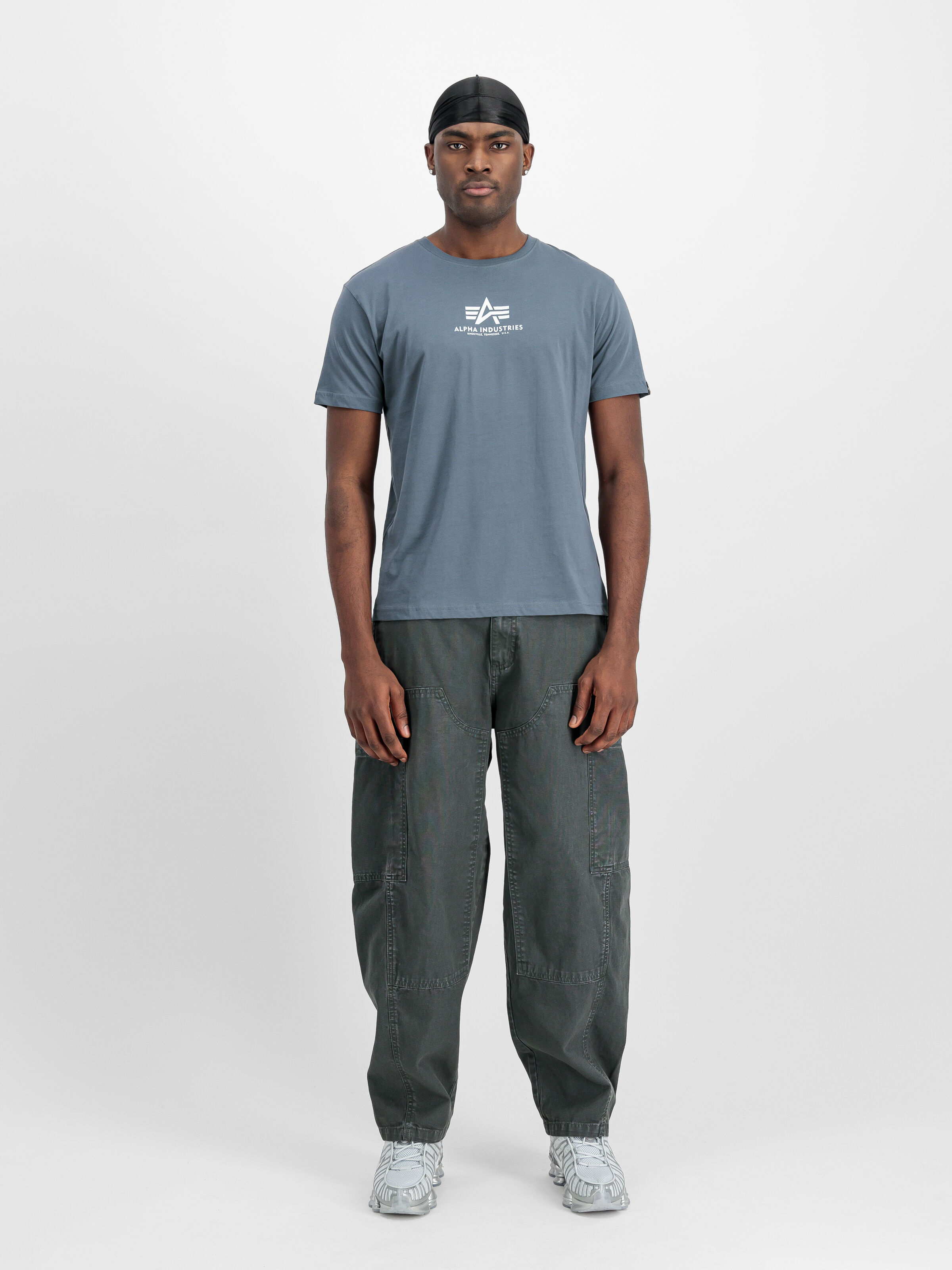 Basic Mid Logo T-Shirt denim blue 118533_439_2_model_00001_160742