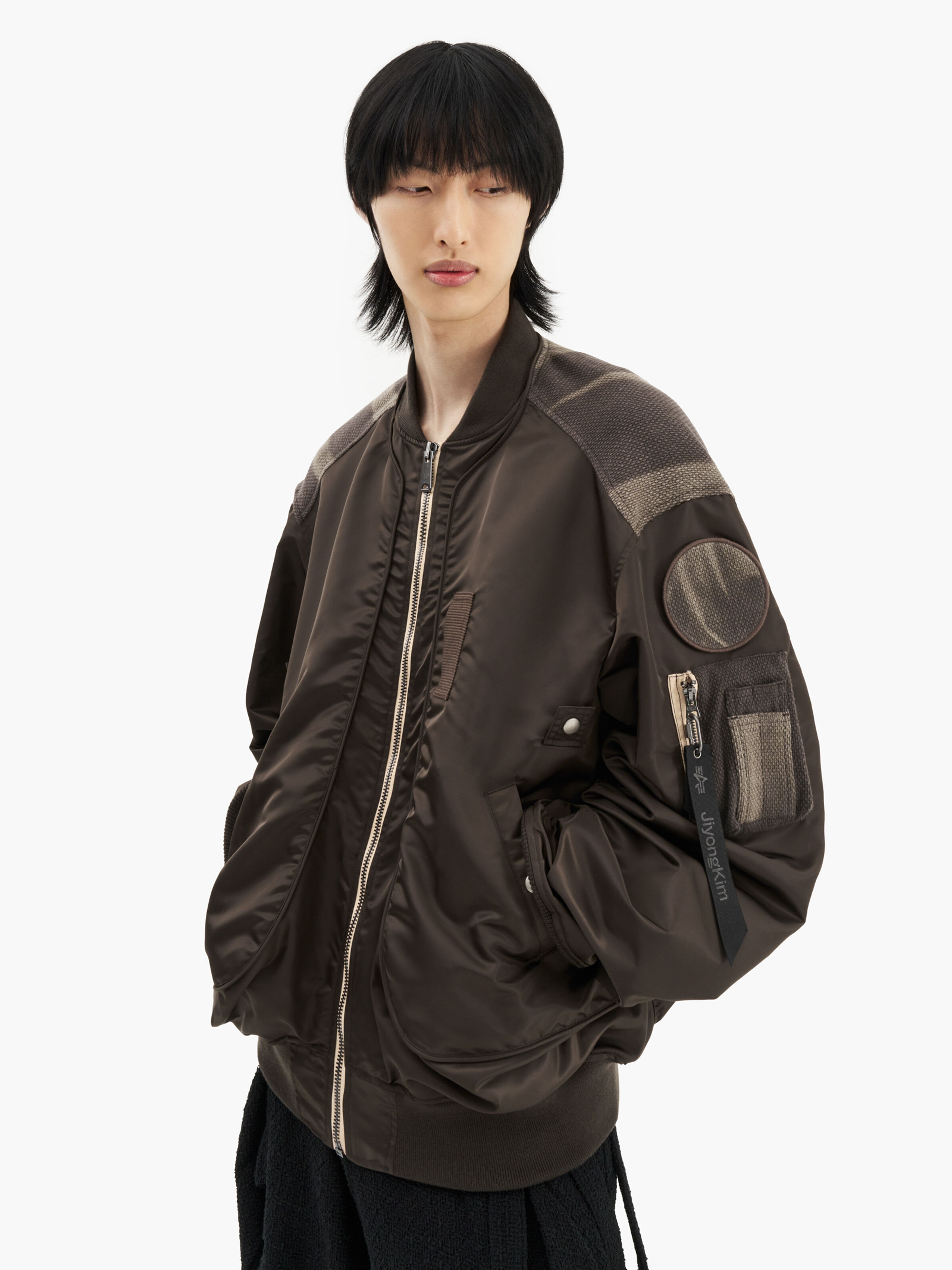 ALPHA X JIYOUNG KIM SUN-BLEACHED FLIGHT L-2B BOMBER brown 156160_20_2_model_00005_157188