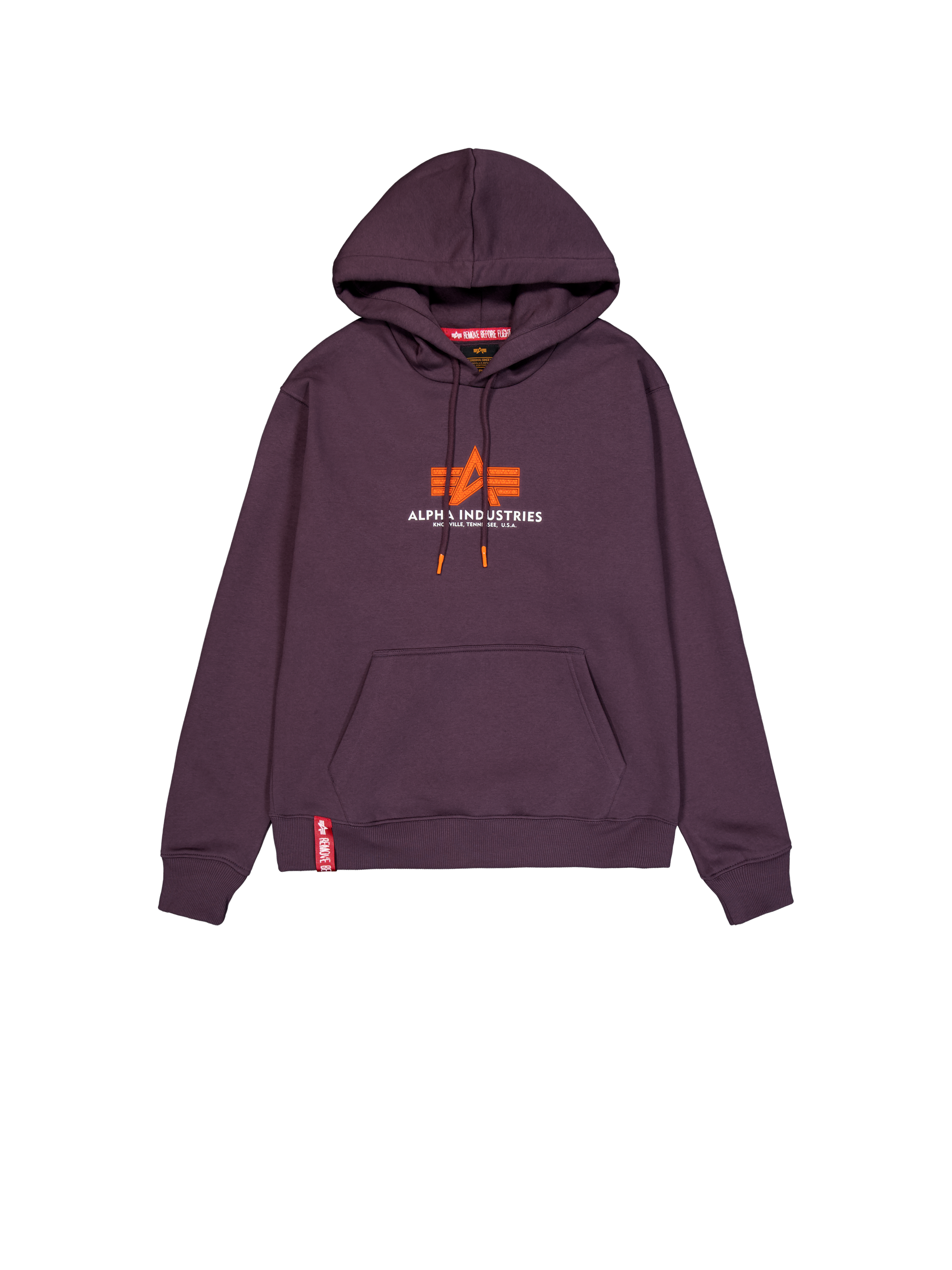 Basic Rubber Hoodie Plum 178312RB_719_1_flatlay_00001_129336.png
