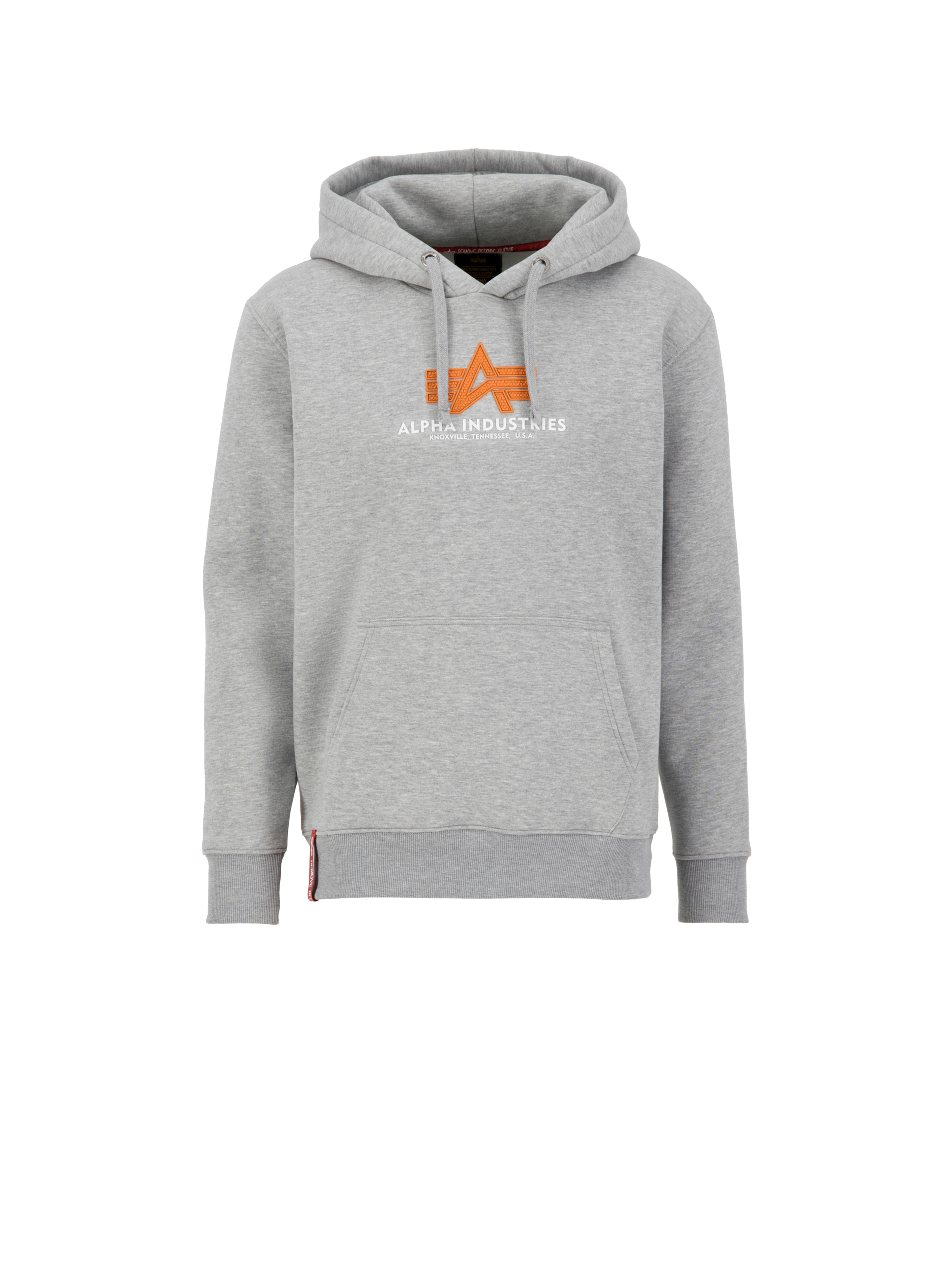 Basic Big Logo Rubber Hoodie grey heather 178312RB_17_1_flatlay_00001_193571.png