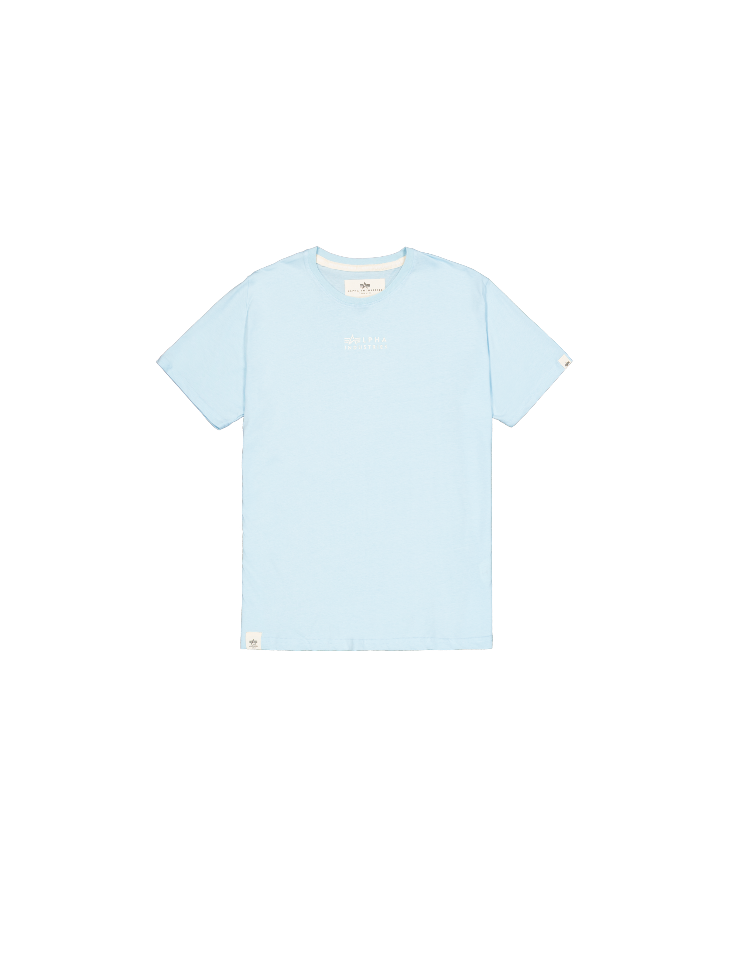 Organics Embroidery T-Shirt organic sky blue 118529_648_1_flatlay_00001_222615.png
