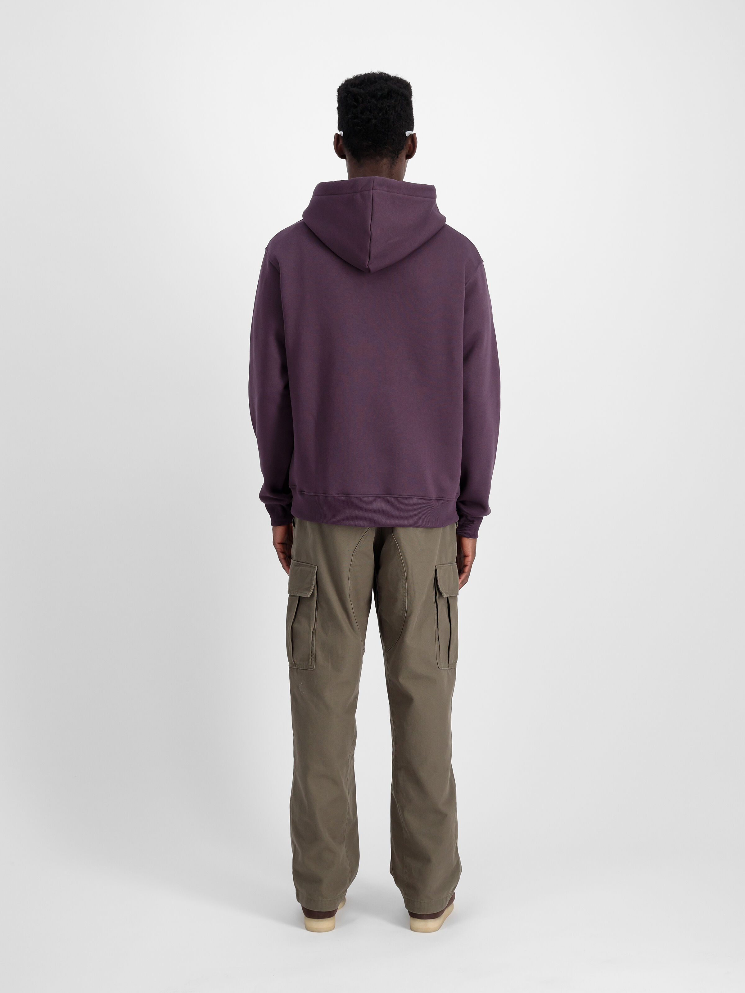Basic Big Logo Rubber Hoodie Plum 178312RB_719_2_model_00002_129339
