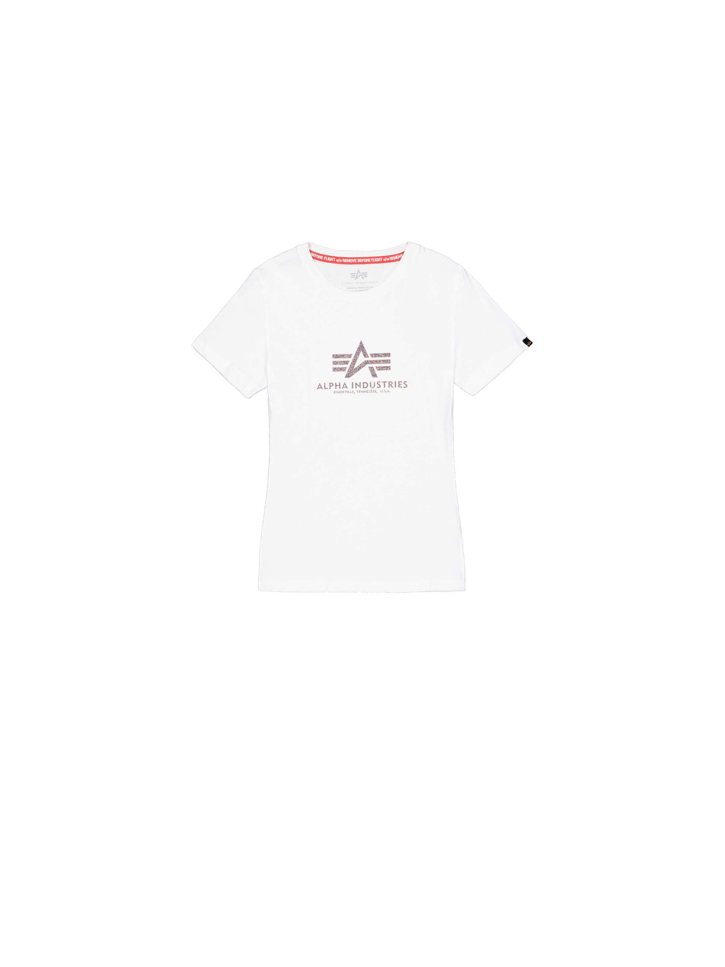 New Basic Big Logo Glitter T-Shirt Women white 196051G_09_1_flatlay_00001_222235.png