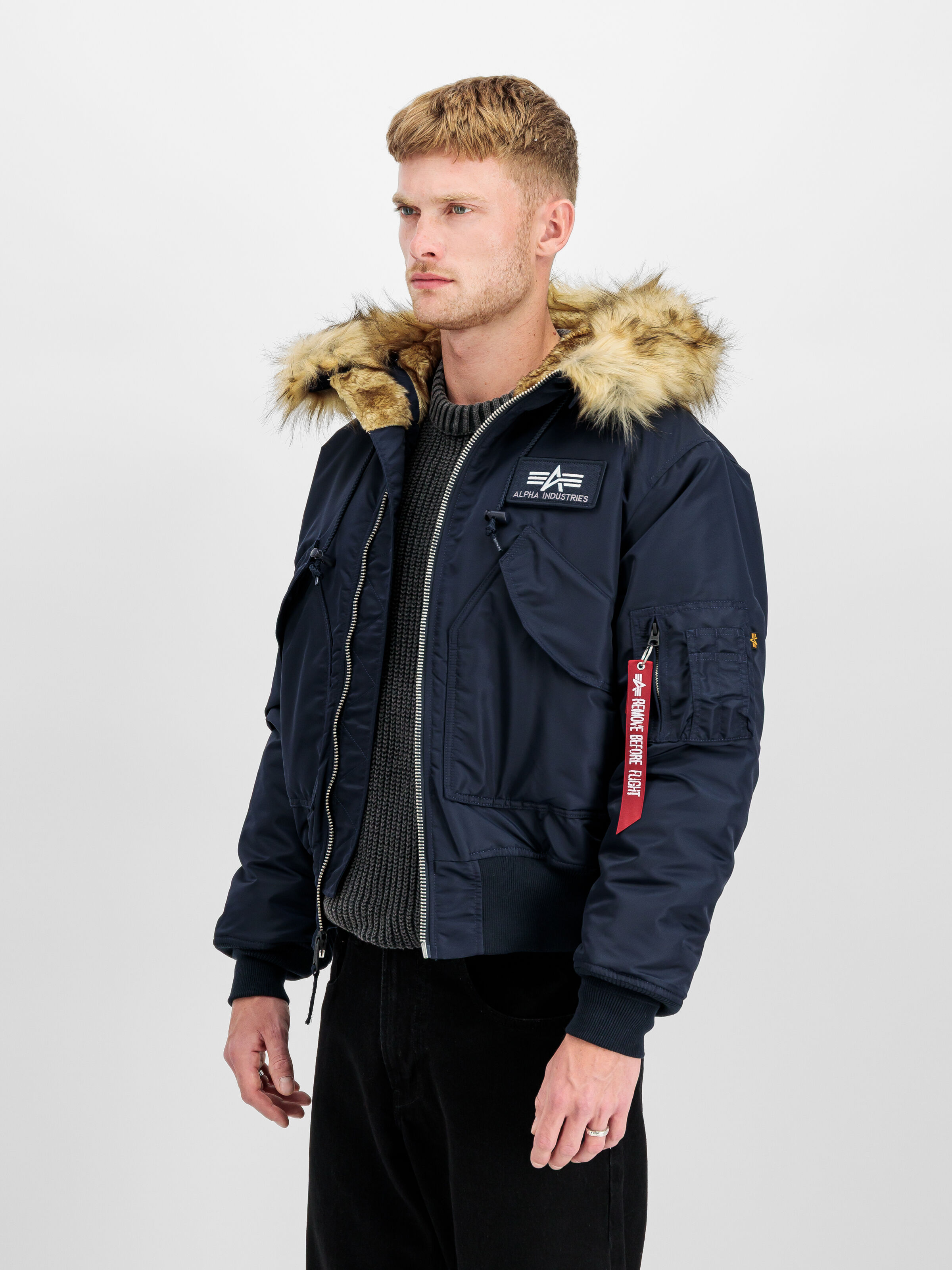 45/P Hooded Custom Bomber Jacket rep.blue 113145_07_2_model_00002_190692