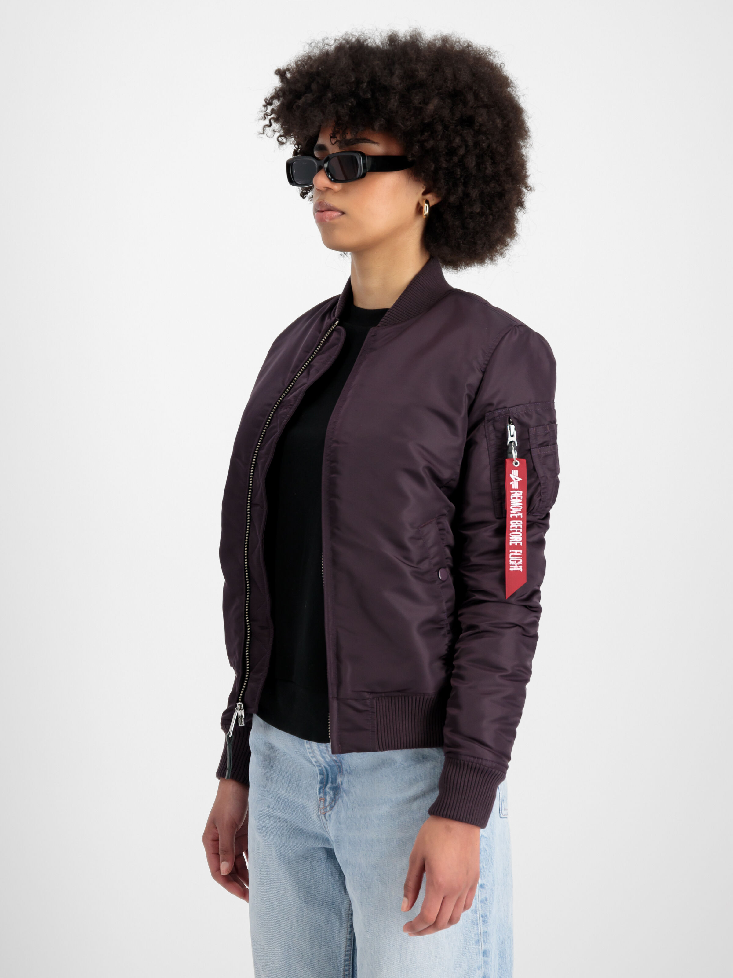 MA-1 VF 59 Bomber Jacket Women Plum 133009_719_2_model_00003_97659