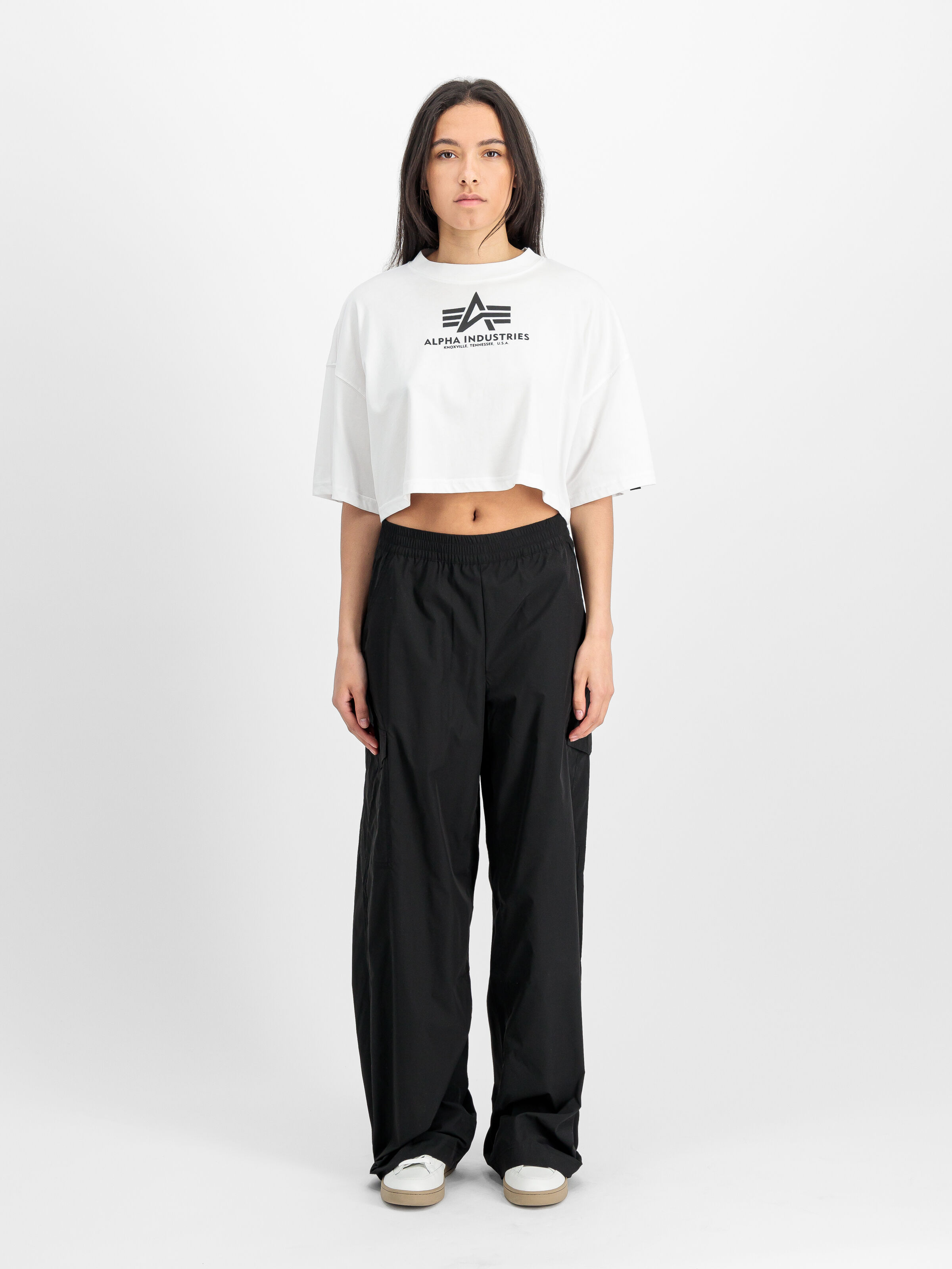 Basic Big Logo Cropped PP T-Shirt Women white 258060_09_2_model_00001_165583