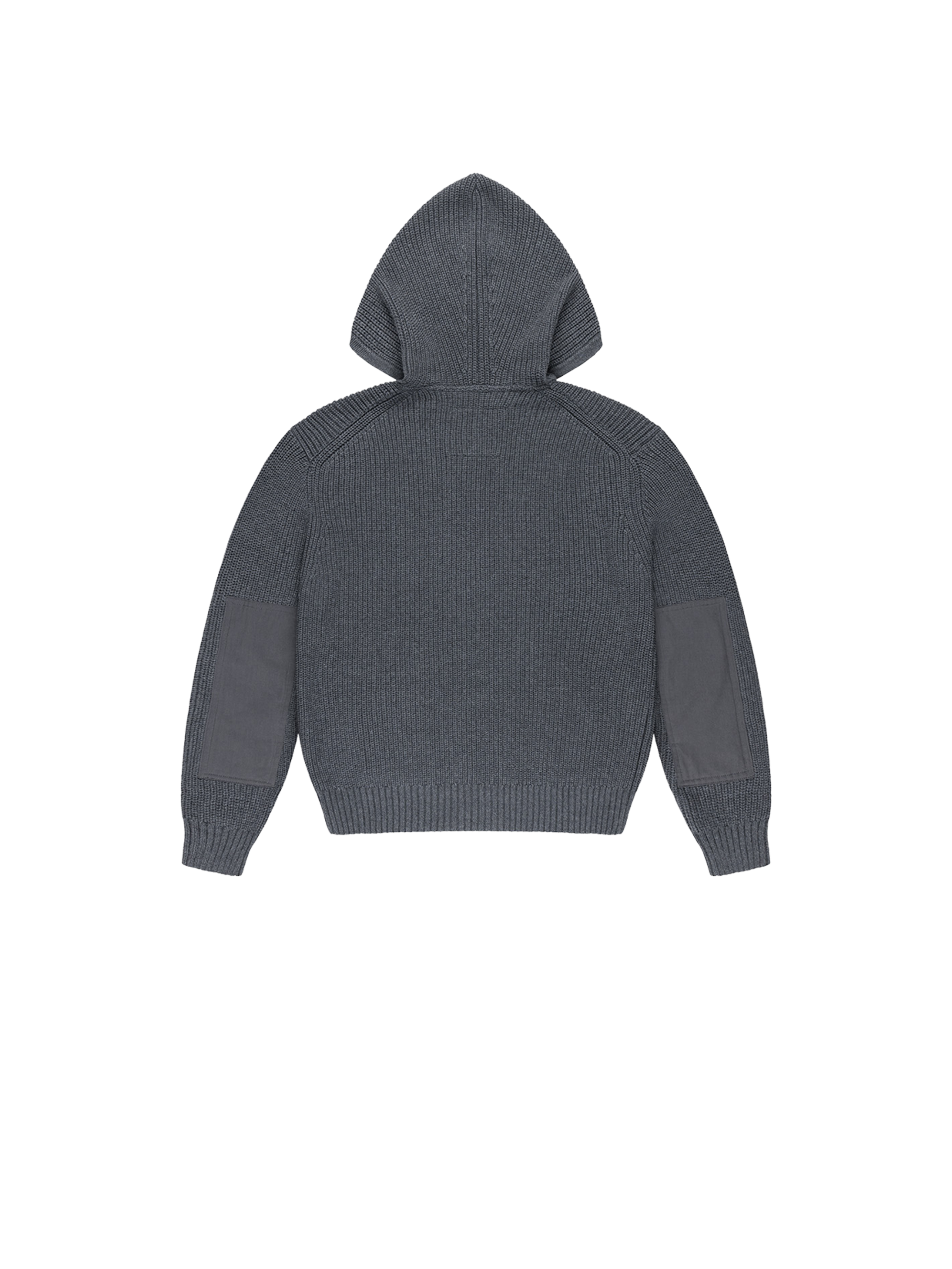 ALPHA x LFDY Knit Zip Hoodie dark grey 268342_75_1_flatlay_00002_246451