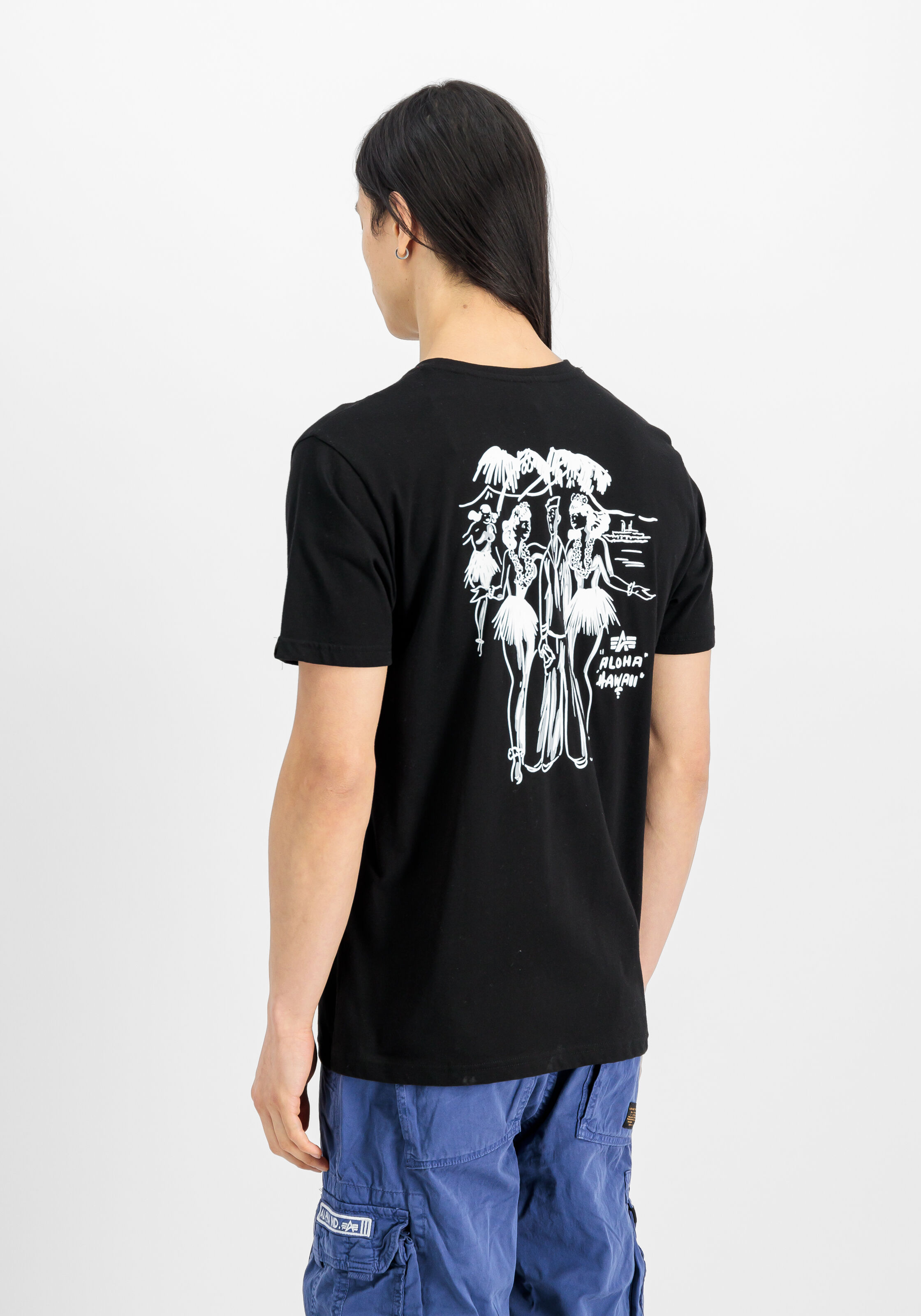 Aloha Backprint T-Shirt black 156530_03_2_model_00004_147232