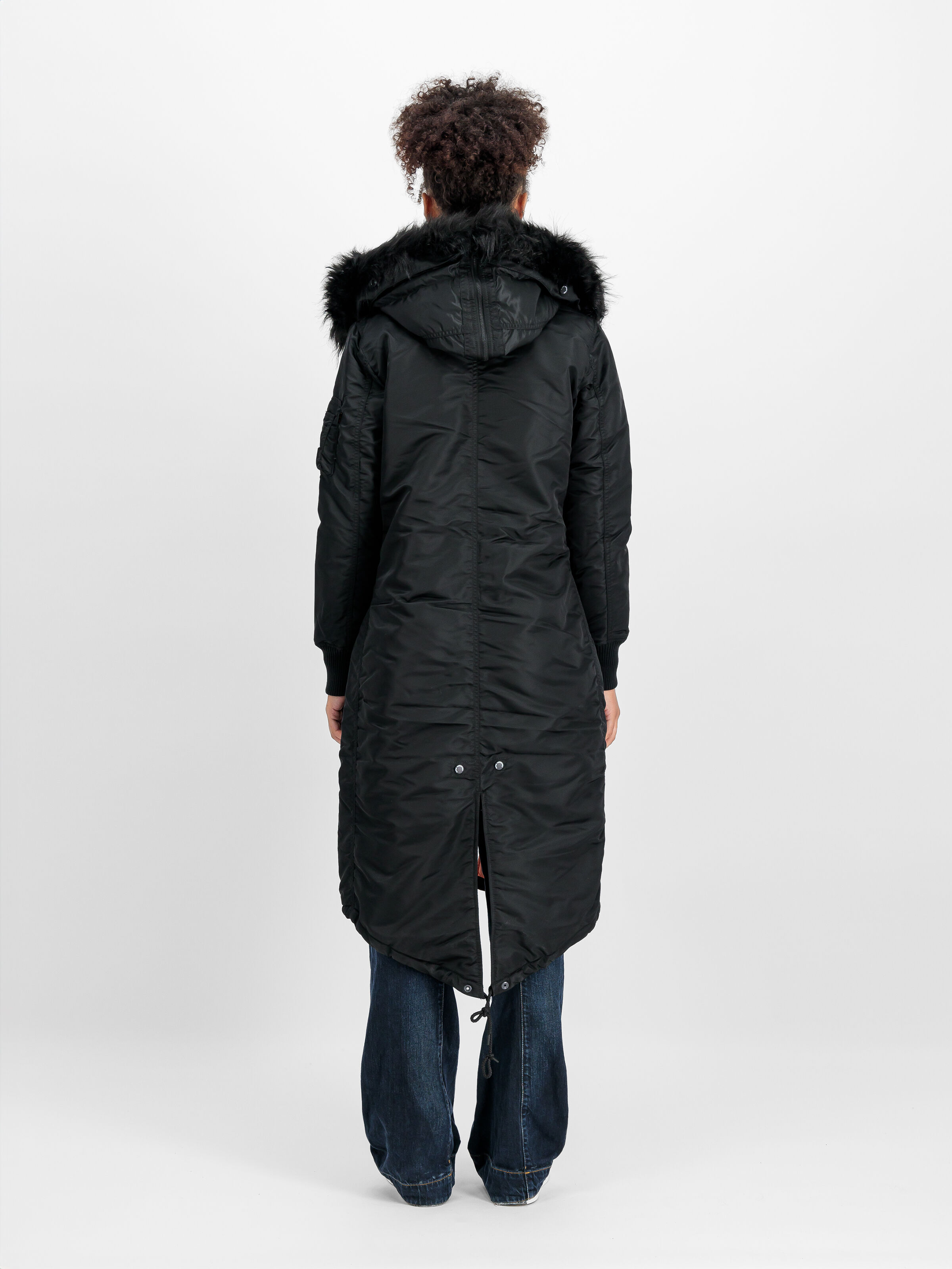 Long Fishtail Field Jacket Women black 198013_03_2_model_00002_111558
