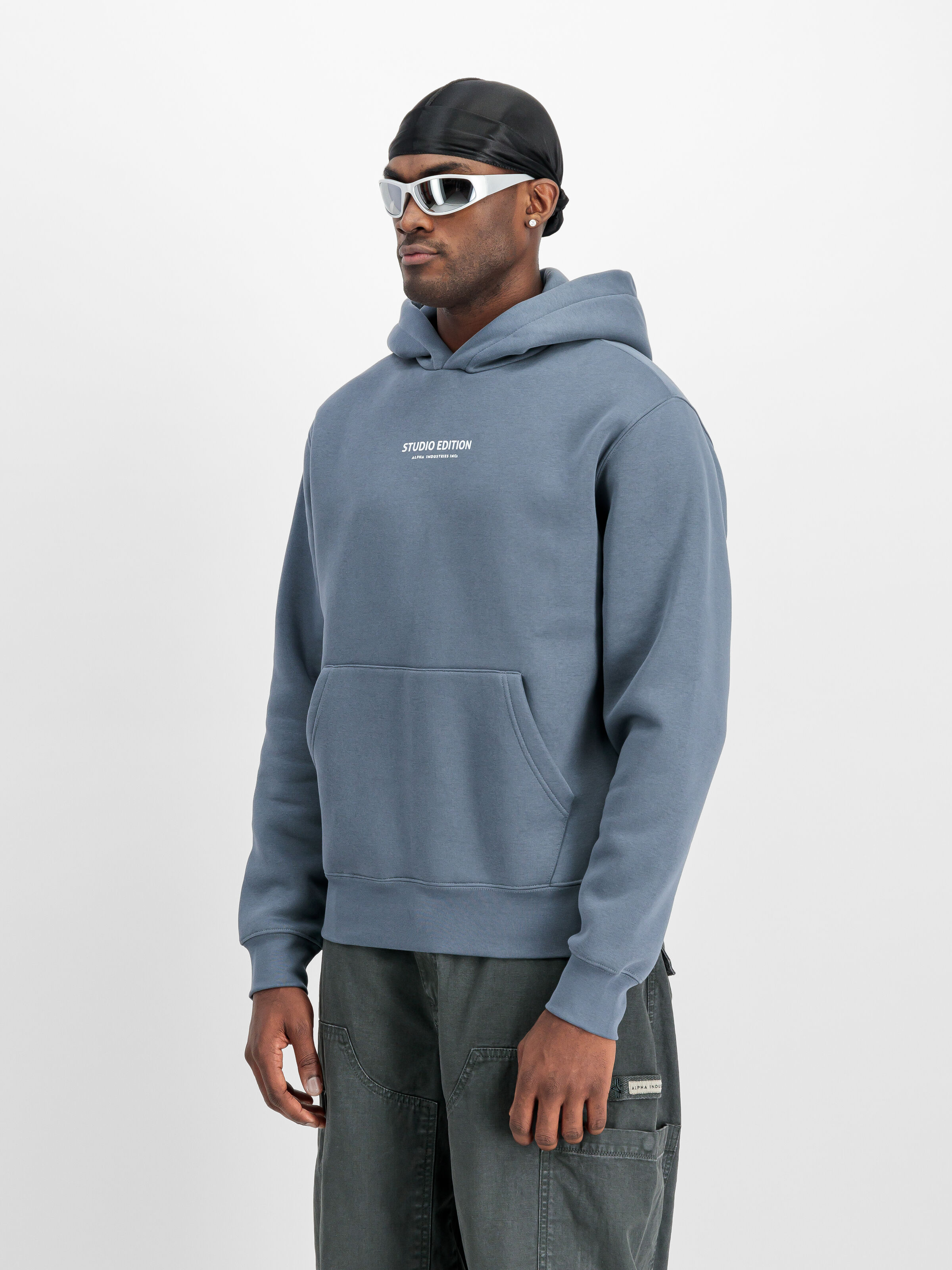 Studio Edition Backprint Hoodie denim blue 156339_439_2_model_00002_167343