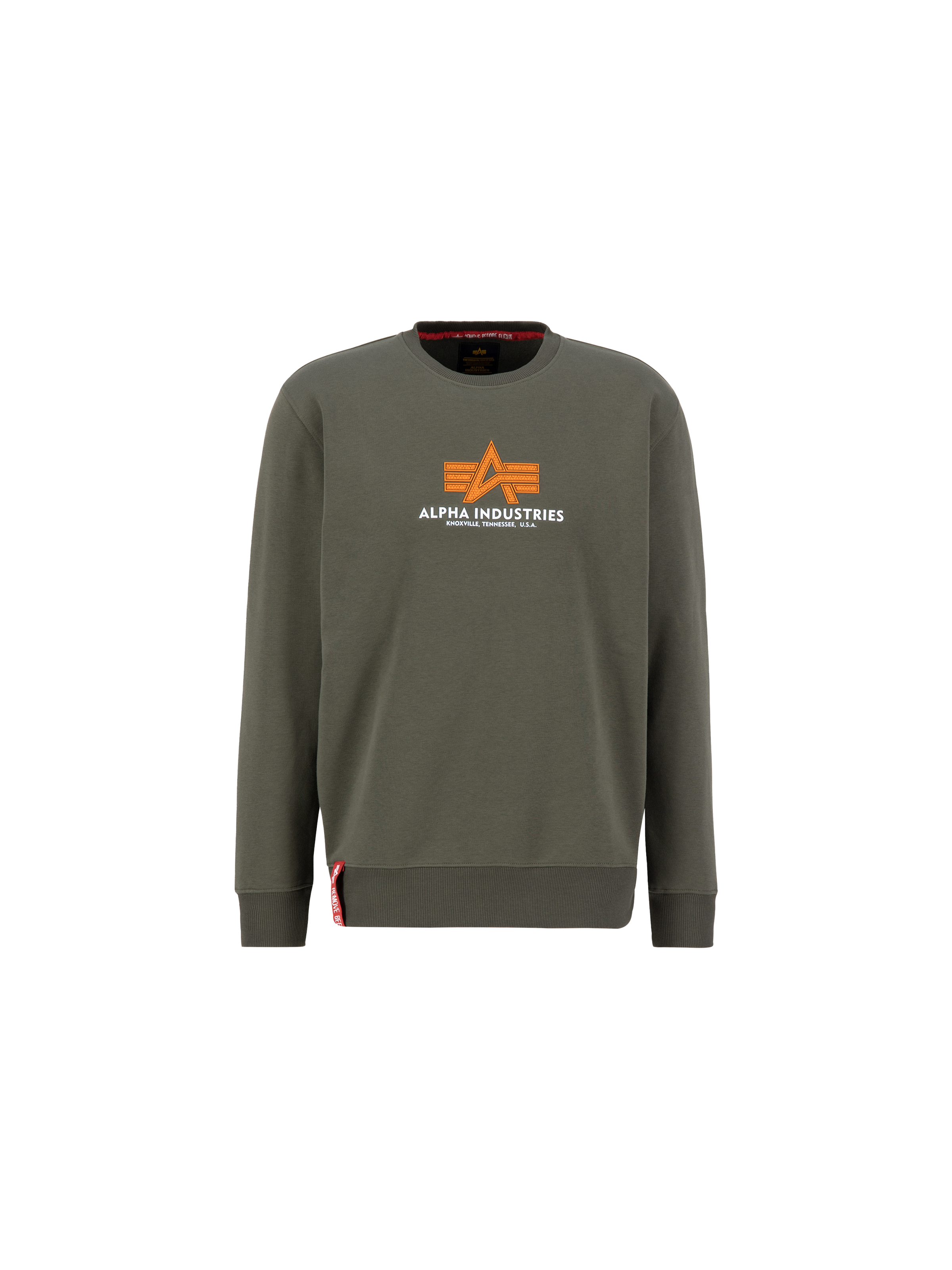 Basic Rubber Sweatshirt dark olive 178302RB_142_1_flatlay_00001_193613.png