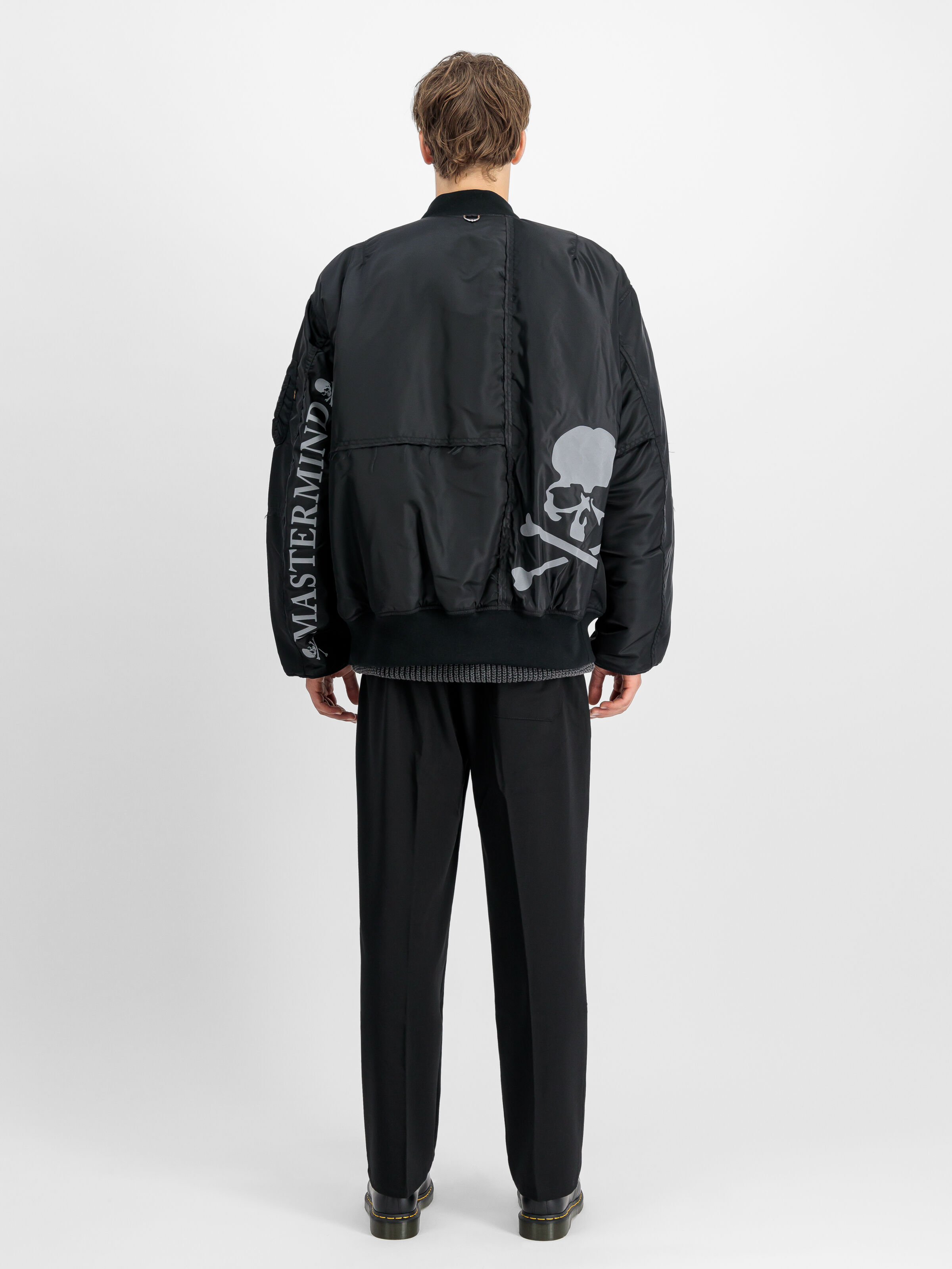 ALPHA X MASTERMIND PATCHWORK MA-1 Bomber Jacket black 148155_03_2_model_00002_104030