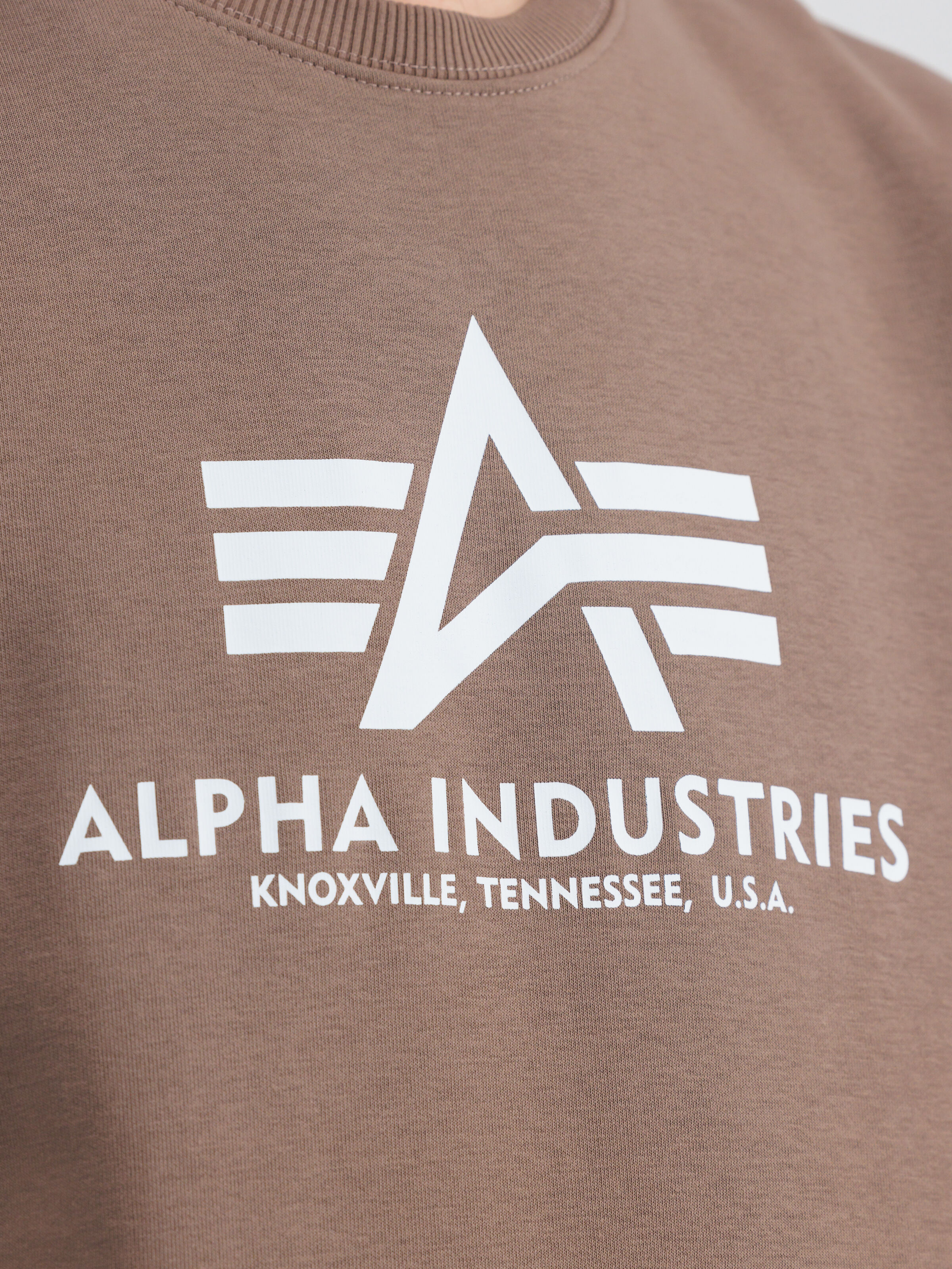 Basic Big Logo Sweatshirt taupe 178302_183_alpha_industries_basic_sweater_004_182761