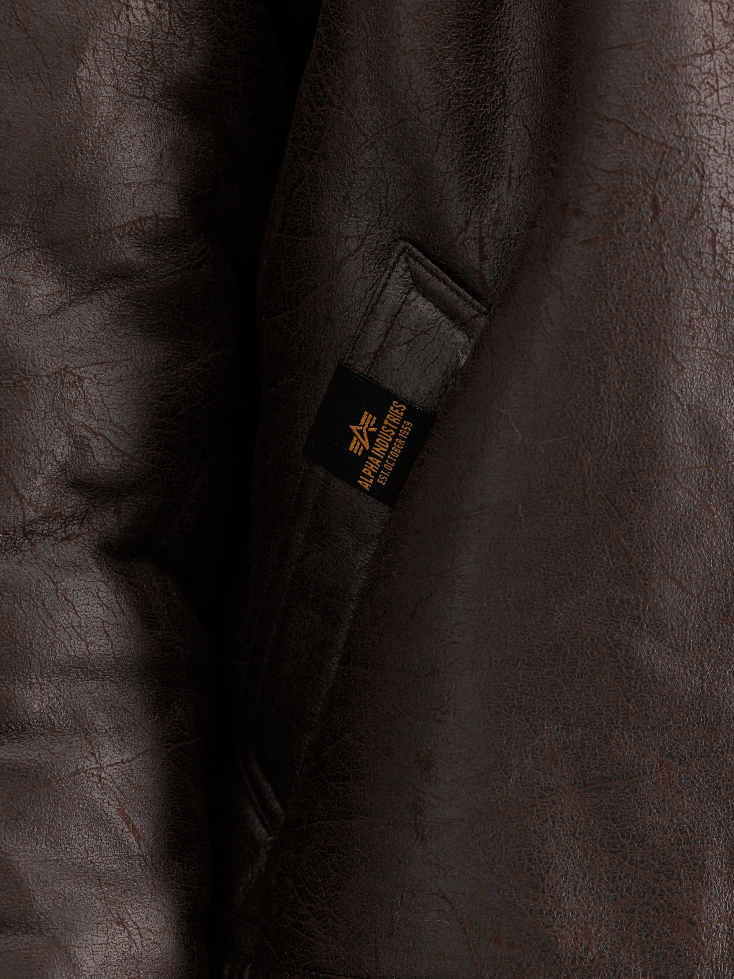 B-3 Faux Leather Bomber Jacket vintage brown 143106_250_3_detail_00001_131157
