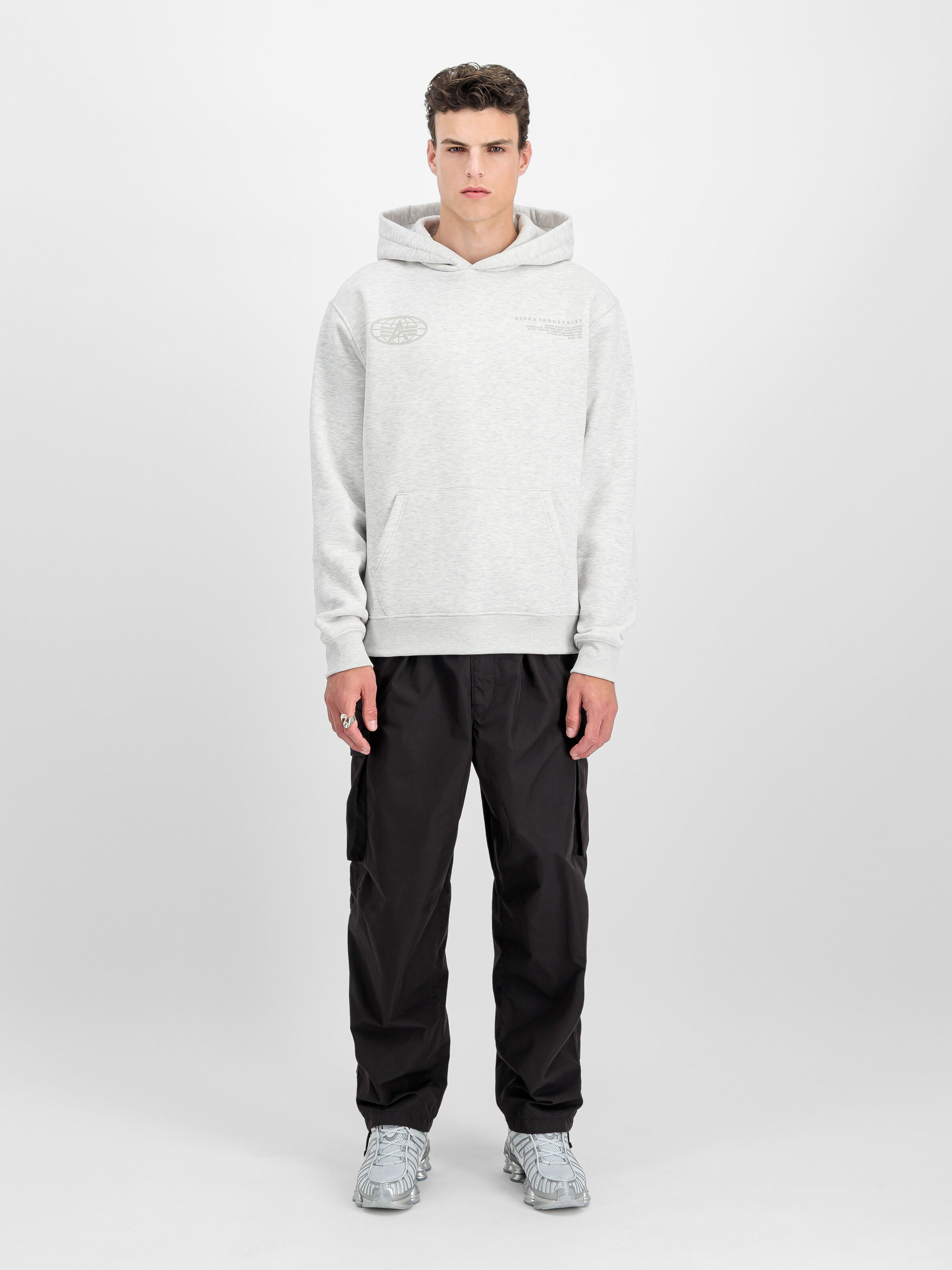 World Logo Backprint Hoodie pastel grey melange 258337_752_2_model_00001_184290