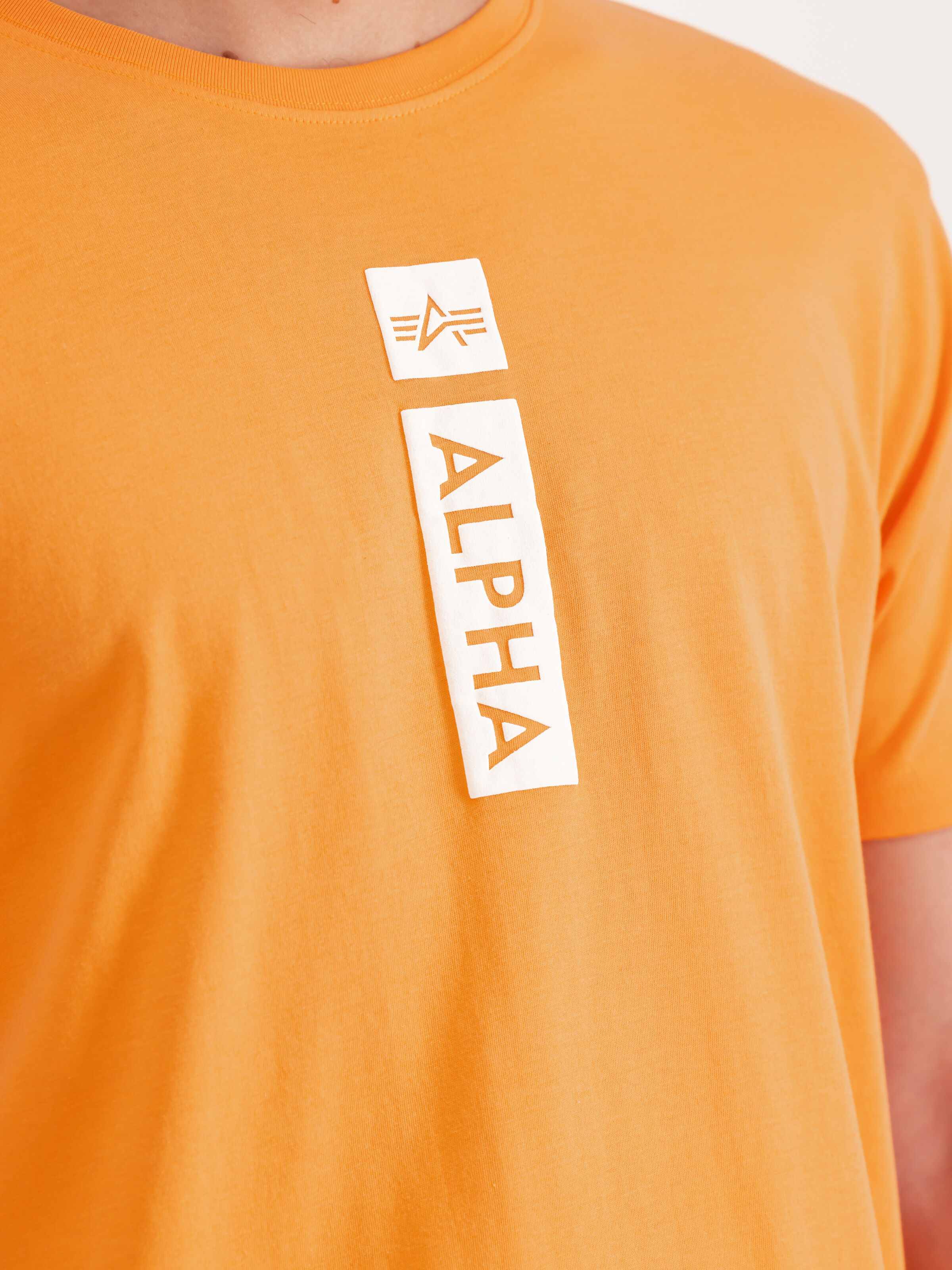 Alpha Puff Print T-Shirt tangerine 146509_710_3_detail_00001_129964