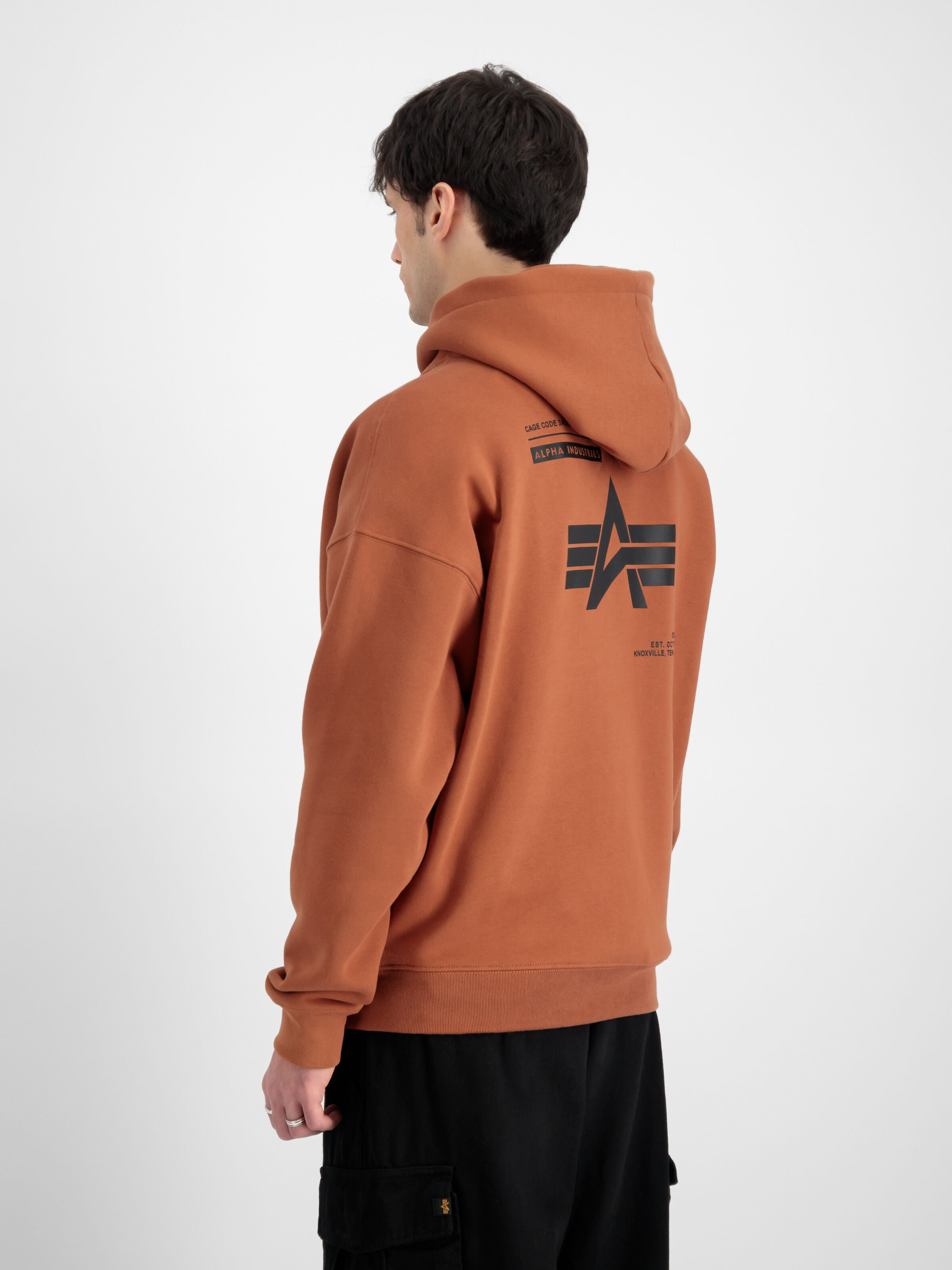 Logo Backprint Hoodie hazel brown 146336_709_2_model_00004_126273