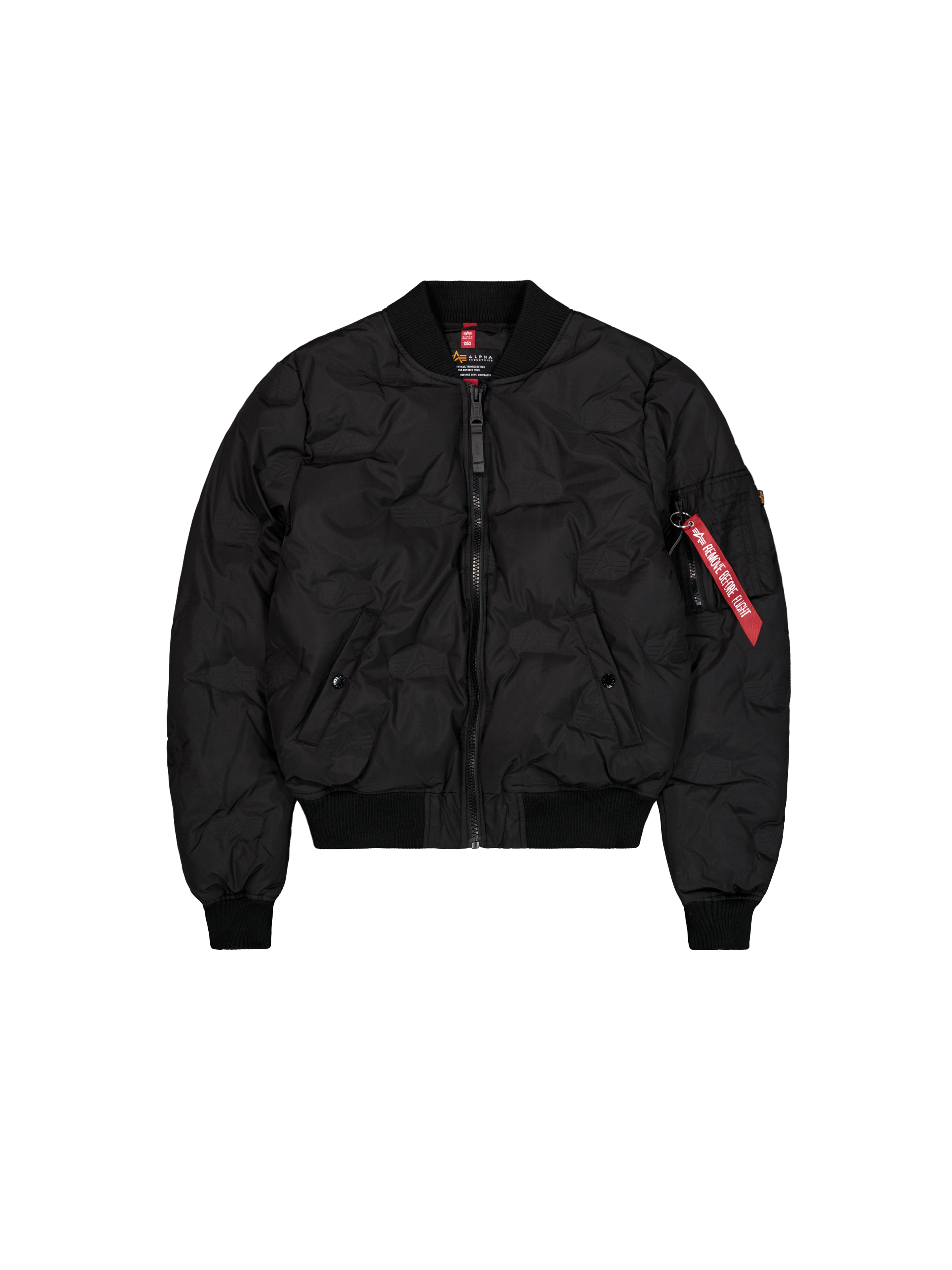 MA-1 Embroidery Logo Puffer Bomber Jacket black 108106_03_1_flatlay_00001_221181.png