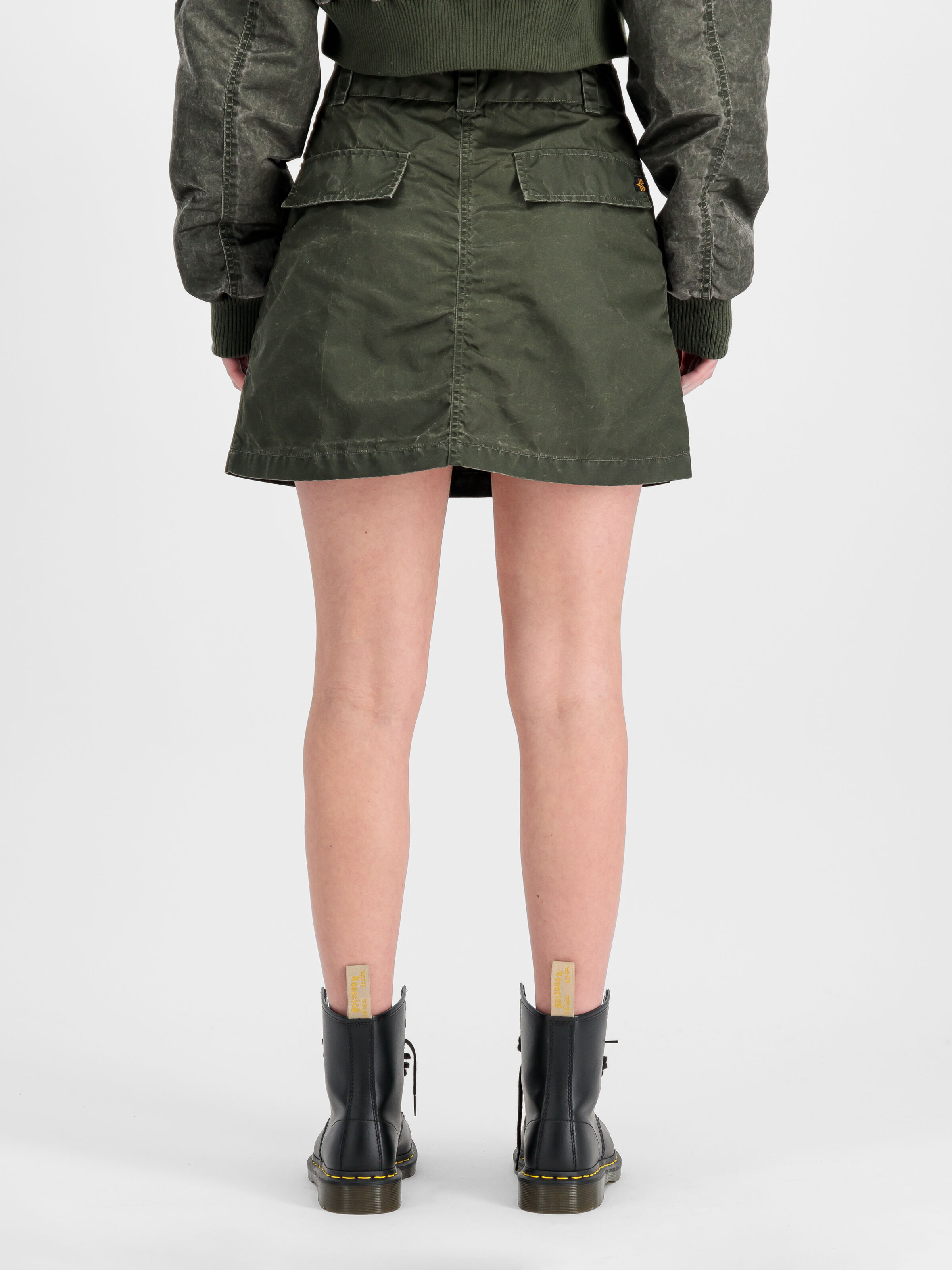 Vintage Mini Skirt dark olive 156052_142_2_model_00005_149550