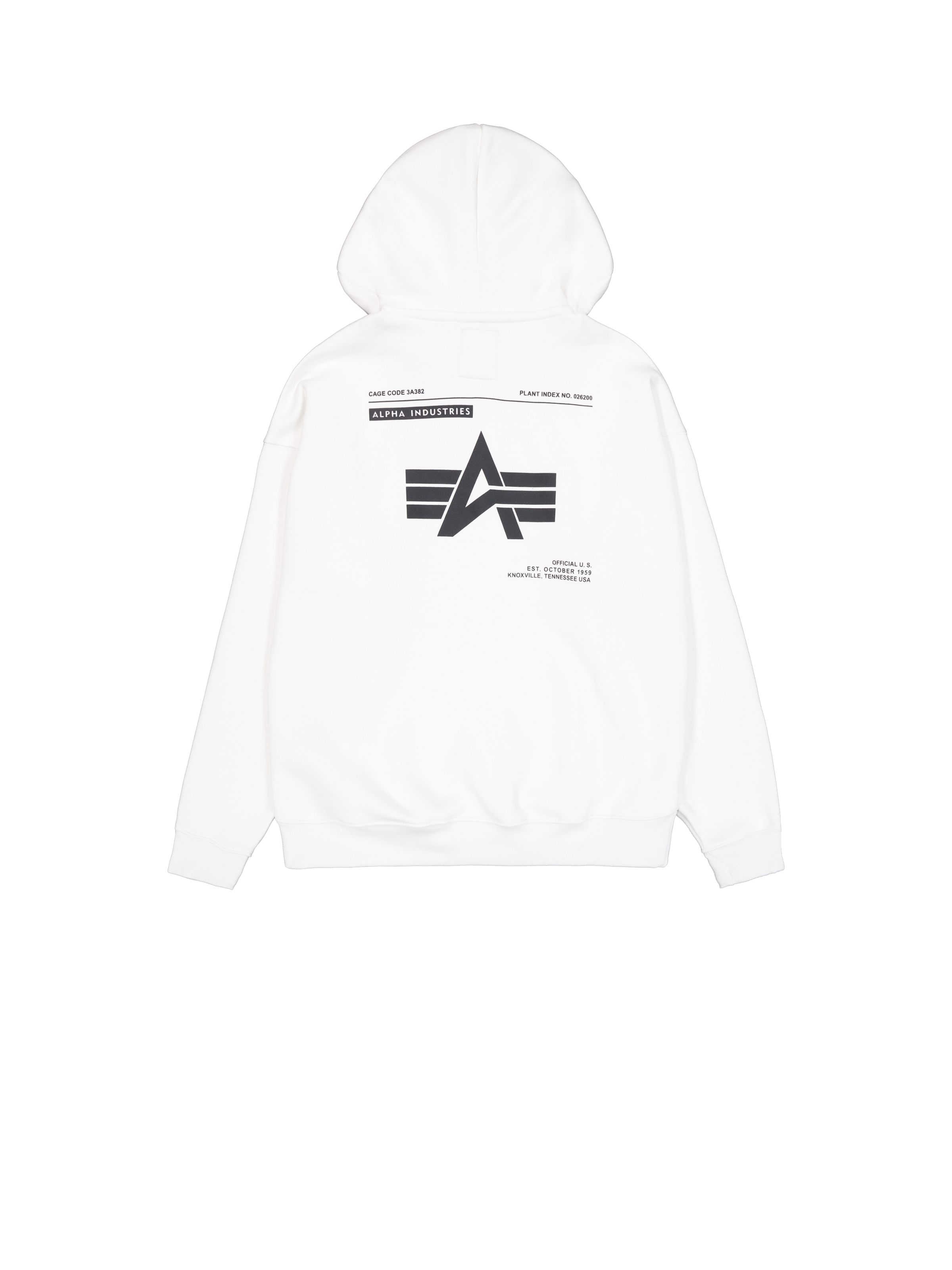 Logo Backprint Hoodie  white 146336_09_1_flatlay_00002_99379