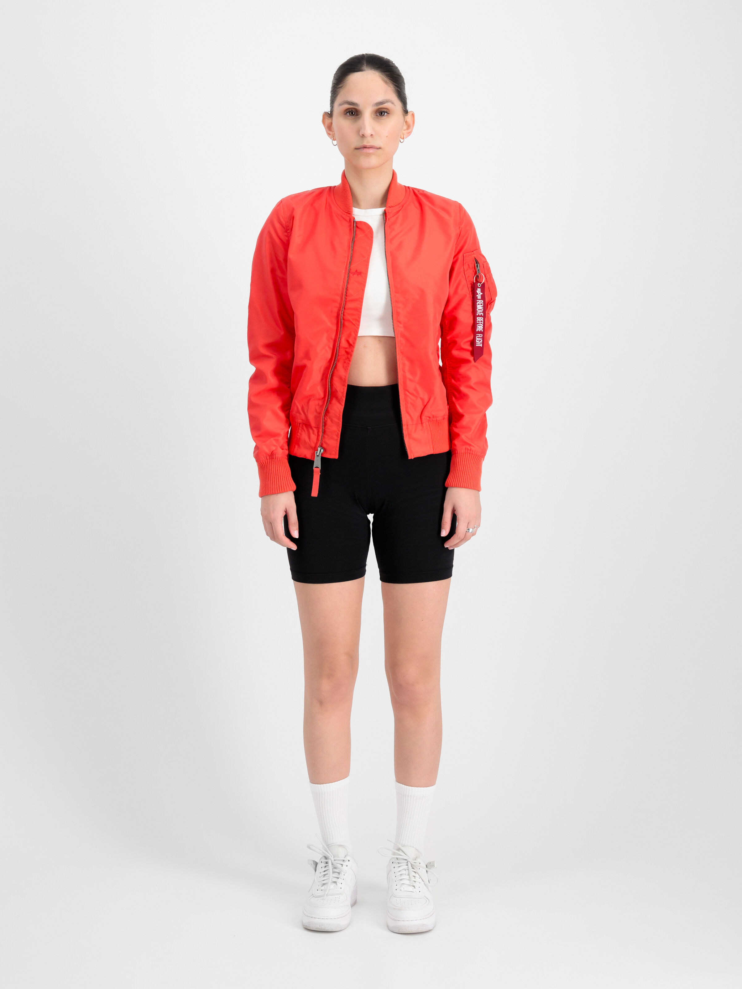 MA-1 TT Light Bomber Jacket Women radiant red 141041_711_003_182461