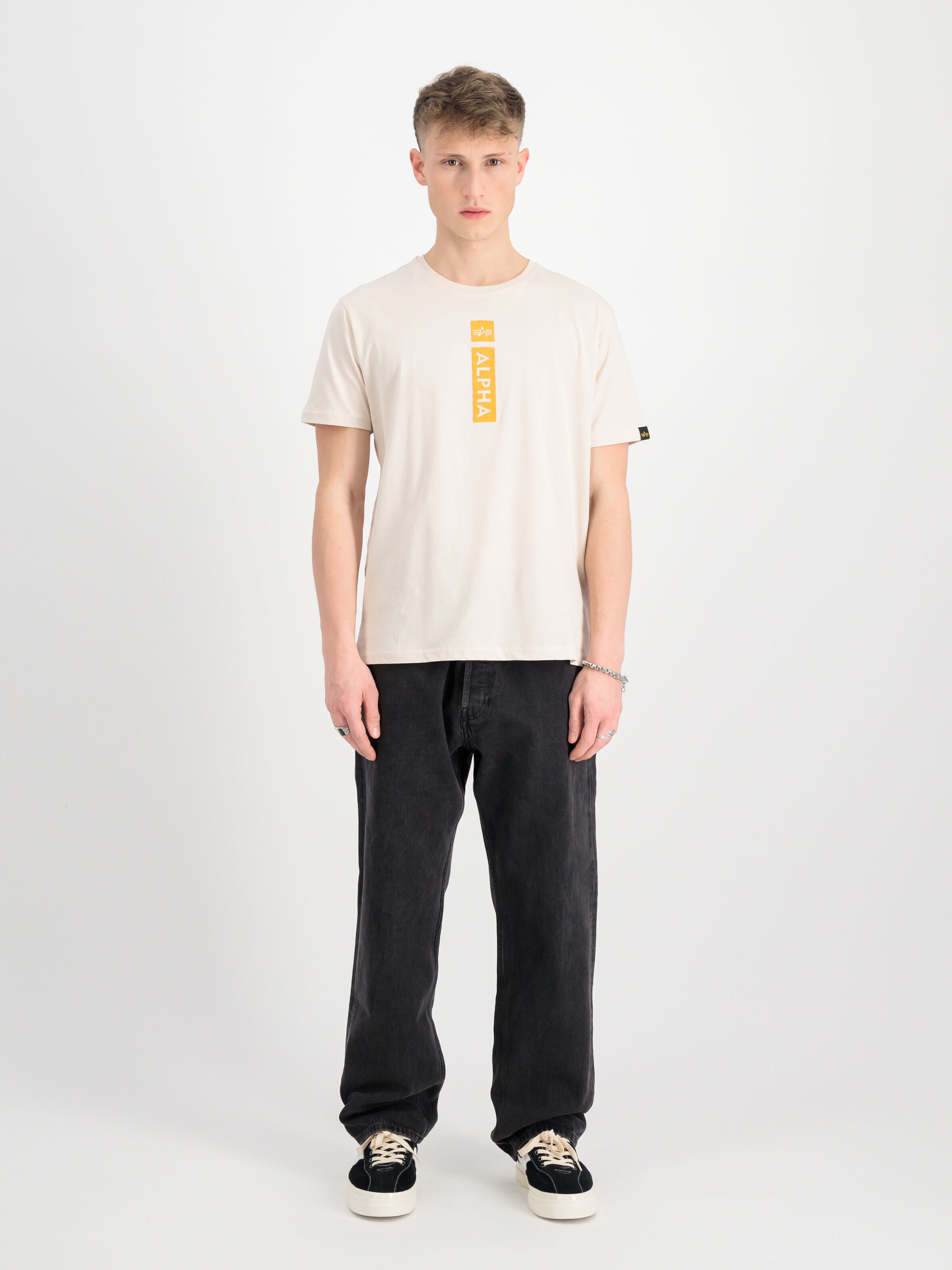 Alpha Puff Print T-Shirt jet stream white 146509_578_2_model_00001_129930