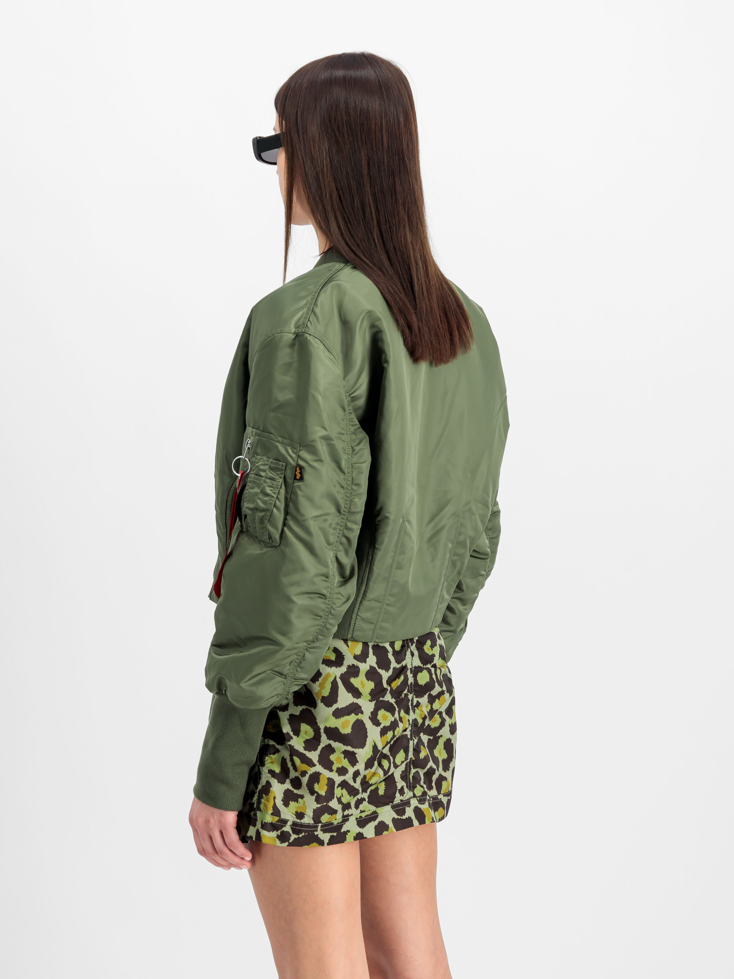 Waisted MA-1 Bomber Jacket Women sage-green 148003_01_2_model_00004_103524