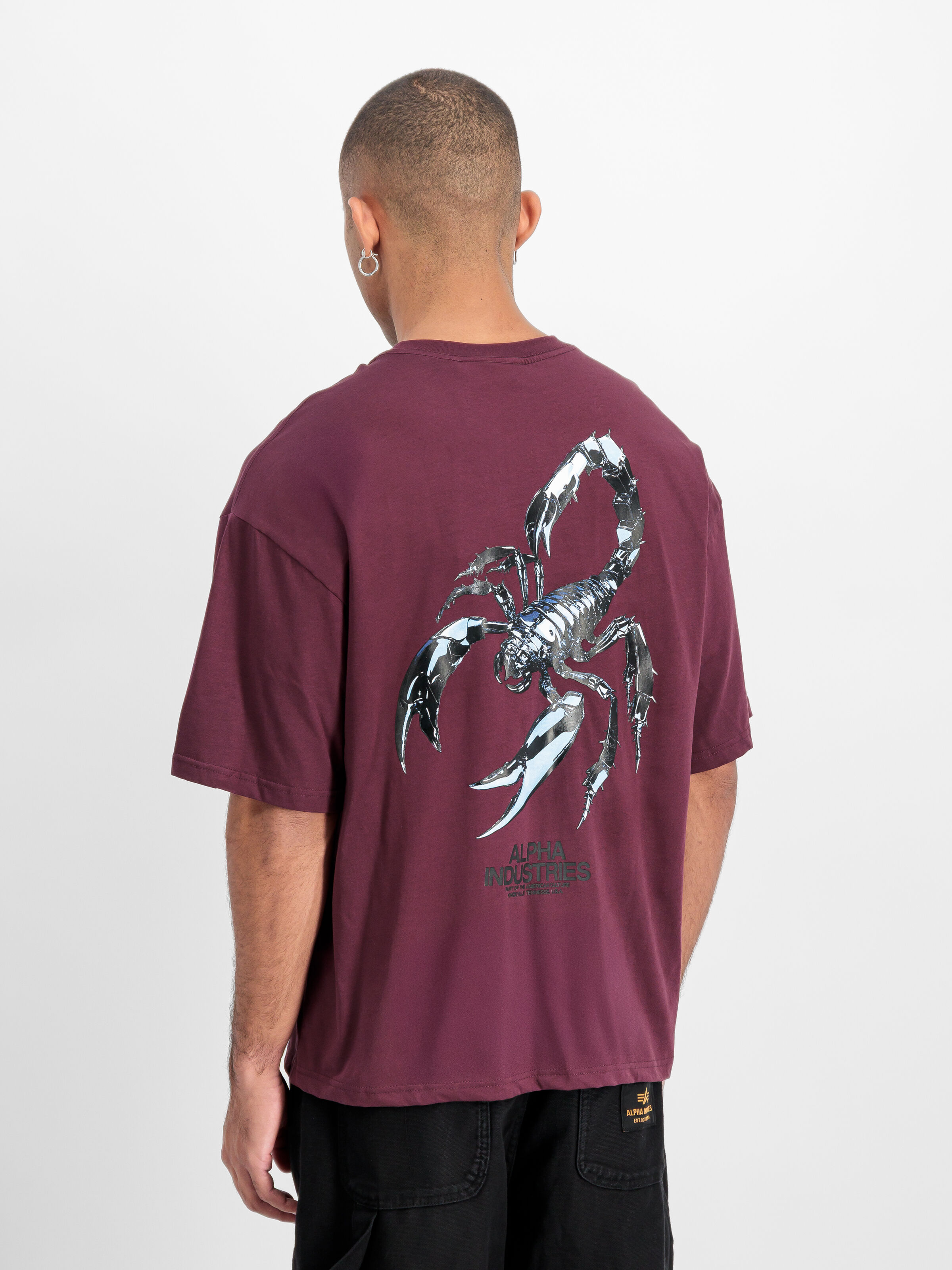 Scorpion Cyborg T-Shirt dark cherry 266515_608_2_model_00003_210788