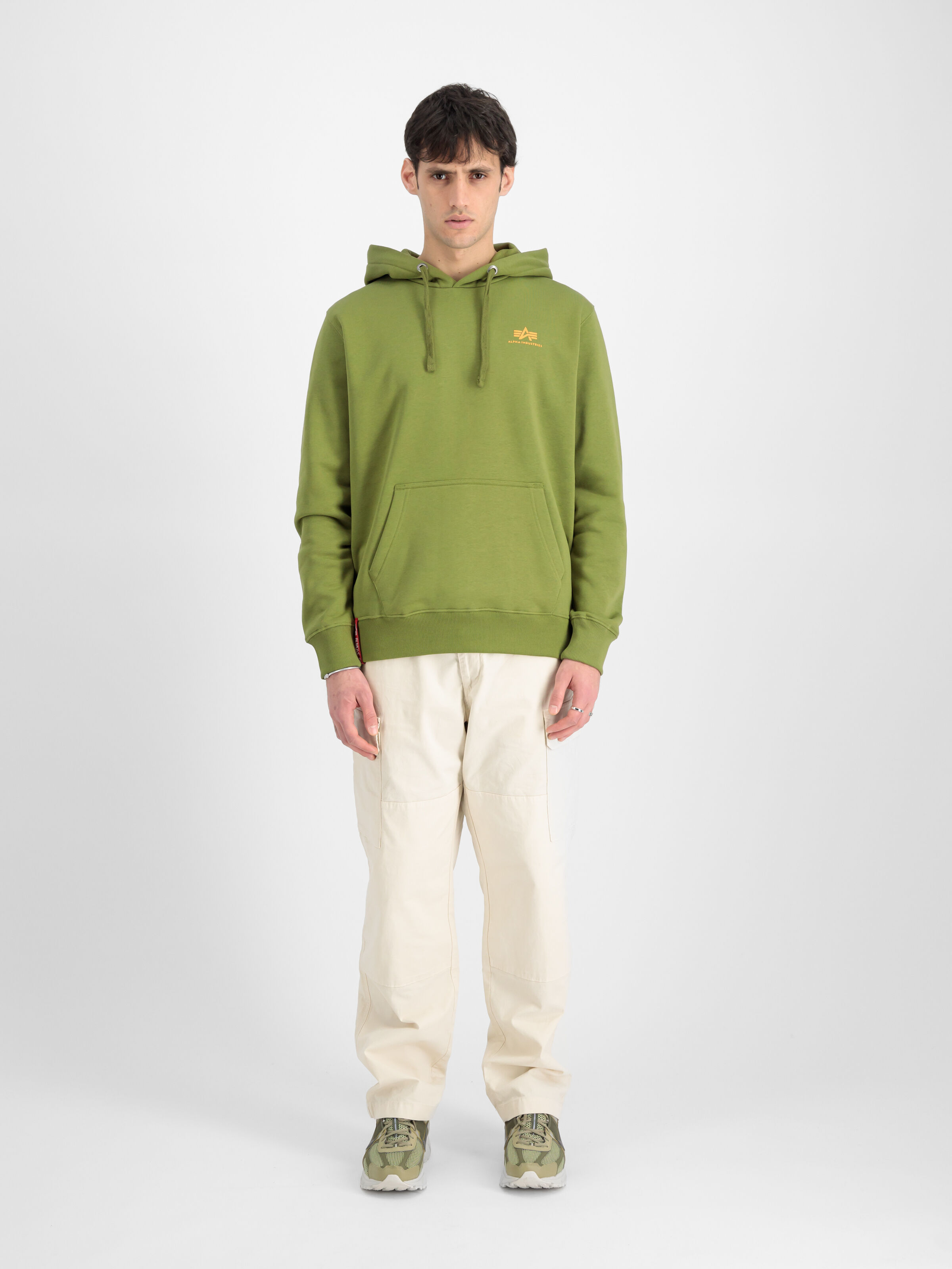 196318 Basic Small Logo Hoodie | Alpha Industries