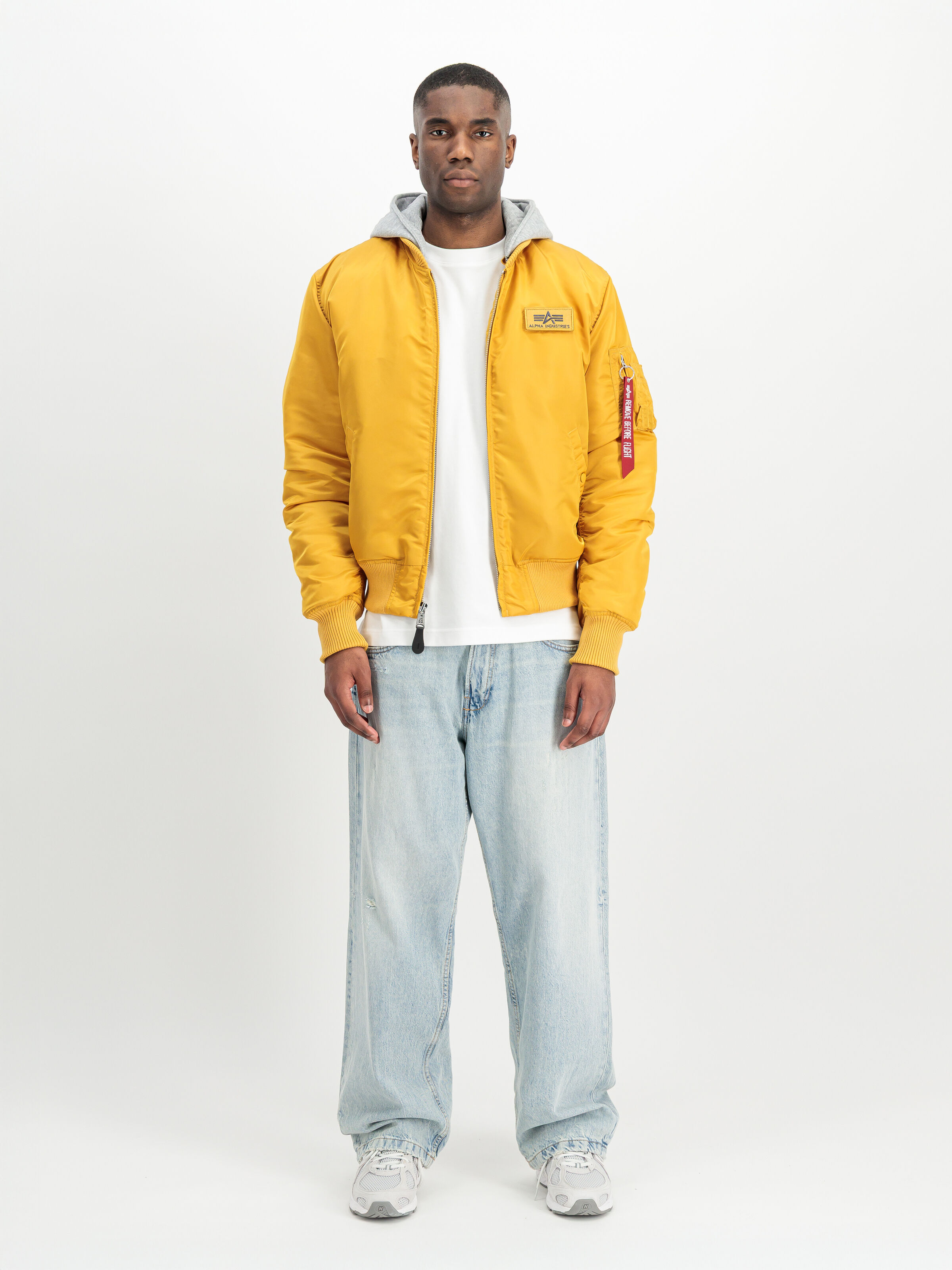 MA-1 Zip Hood Backprint Slim Bomber Jacket wheat 128113_441_2_model_00001_226573