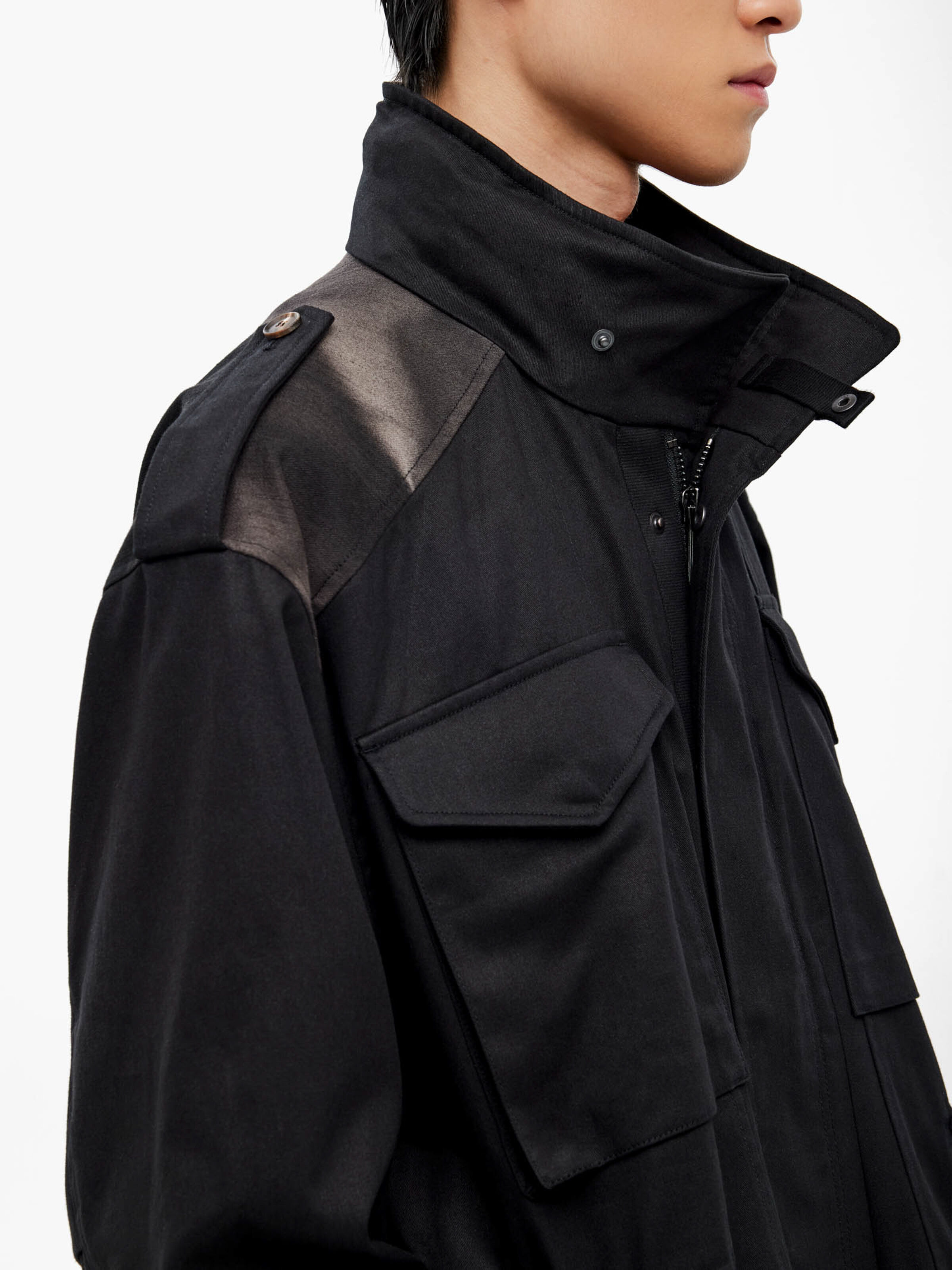 ALPHA x JIYONGKIM Sun-Bleached Field Jacket black 266124_03_3_detail_00001_225966