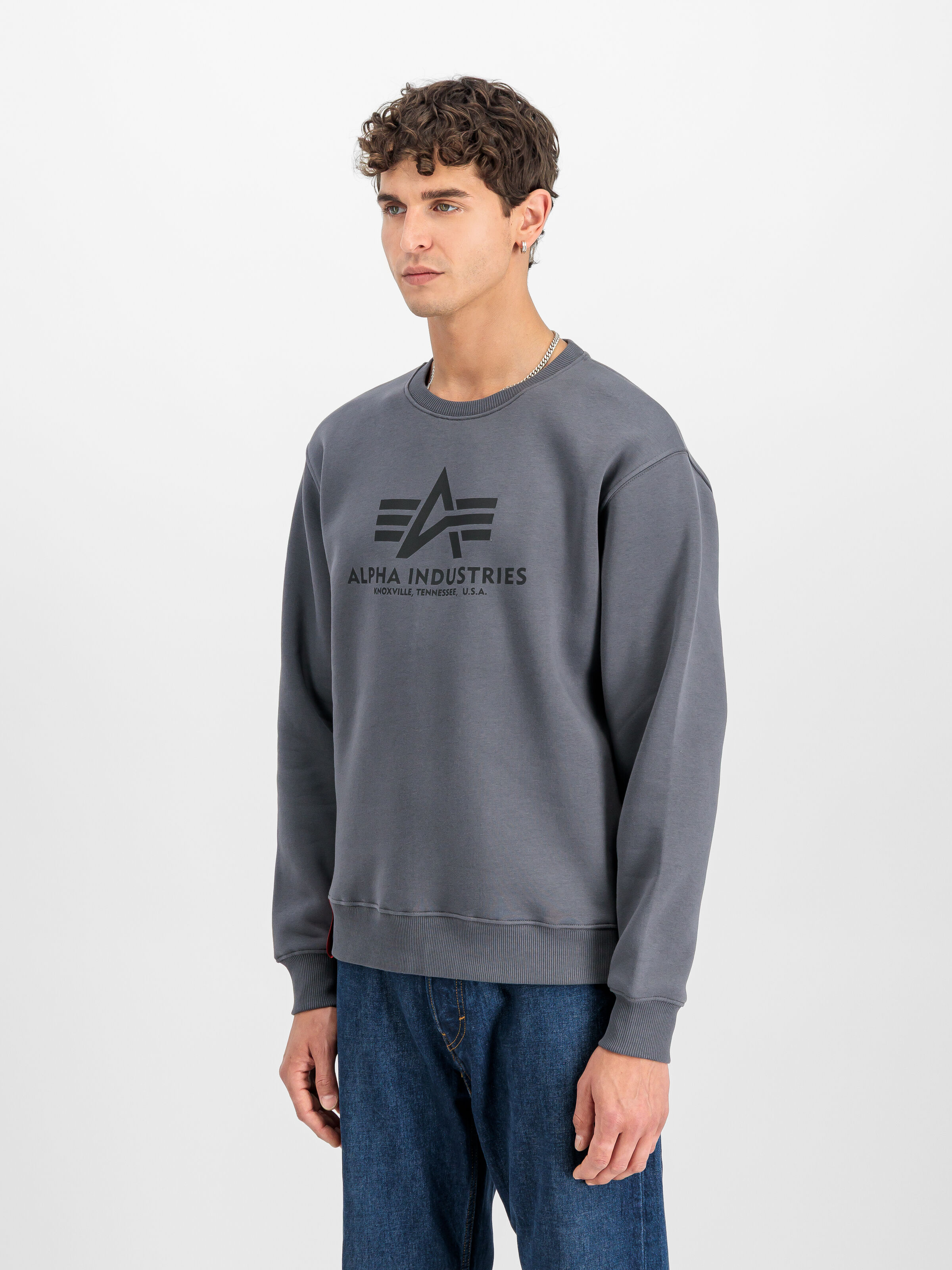 Basic Big Logo Sweatshirt greyblack/black 178302_412_2_model_00002_189706