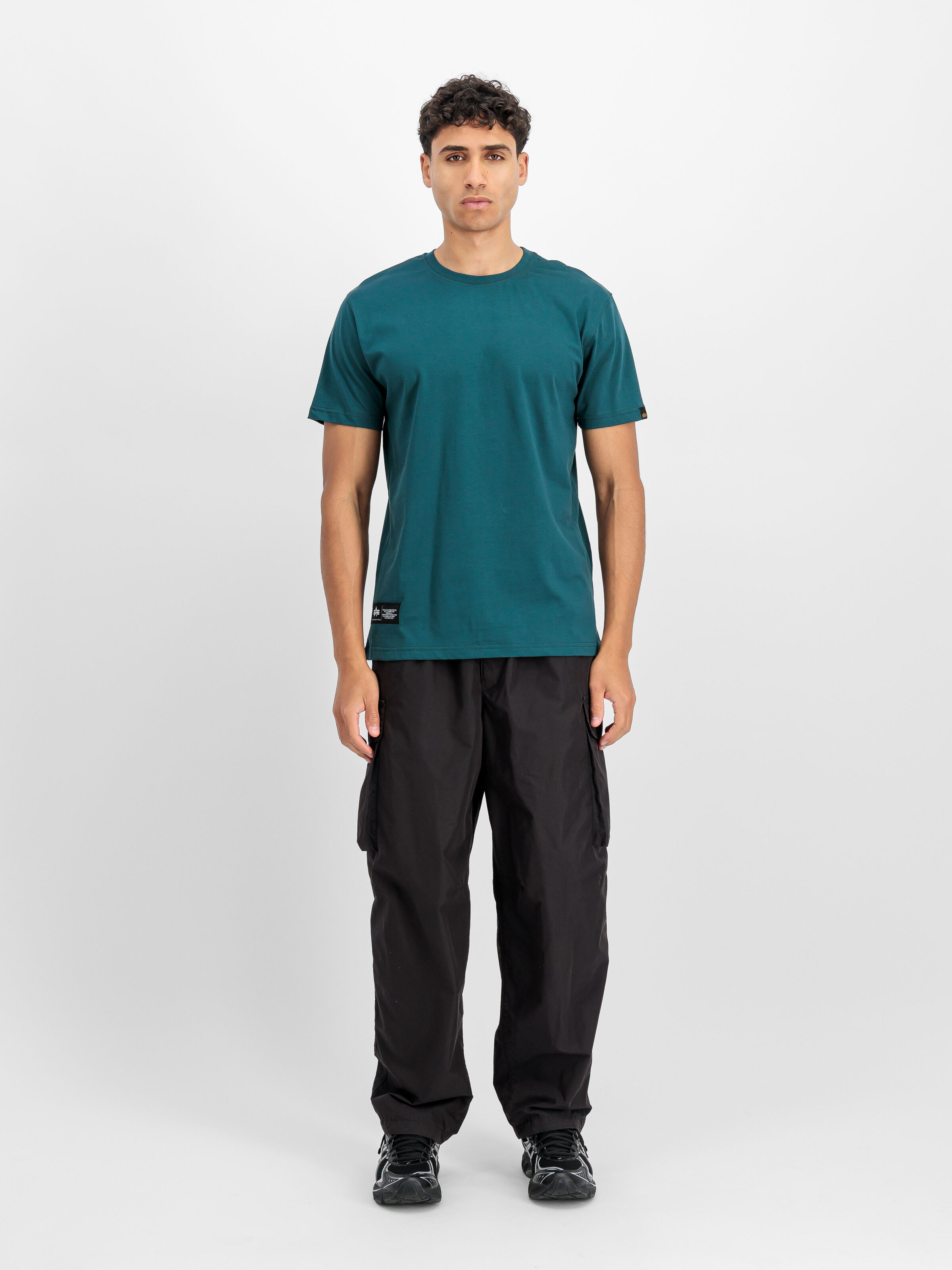 Label Backprint T-Shirt deep petrol 258505_609_2_model_00001_196189
