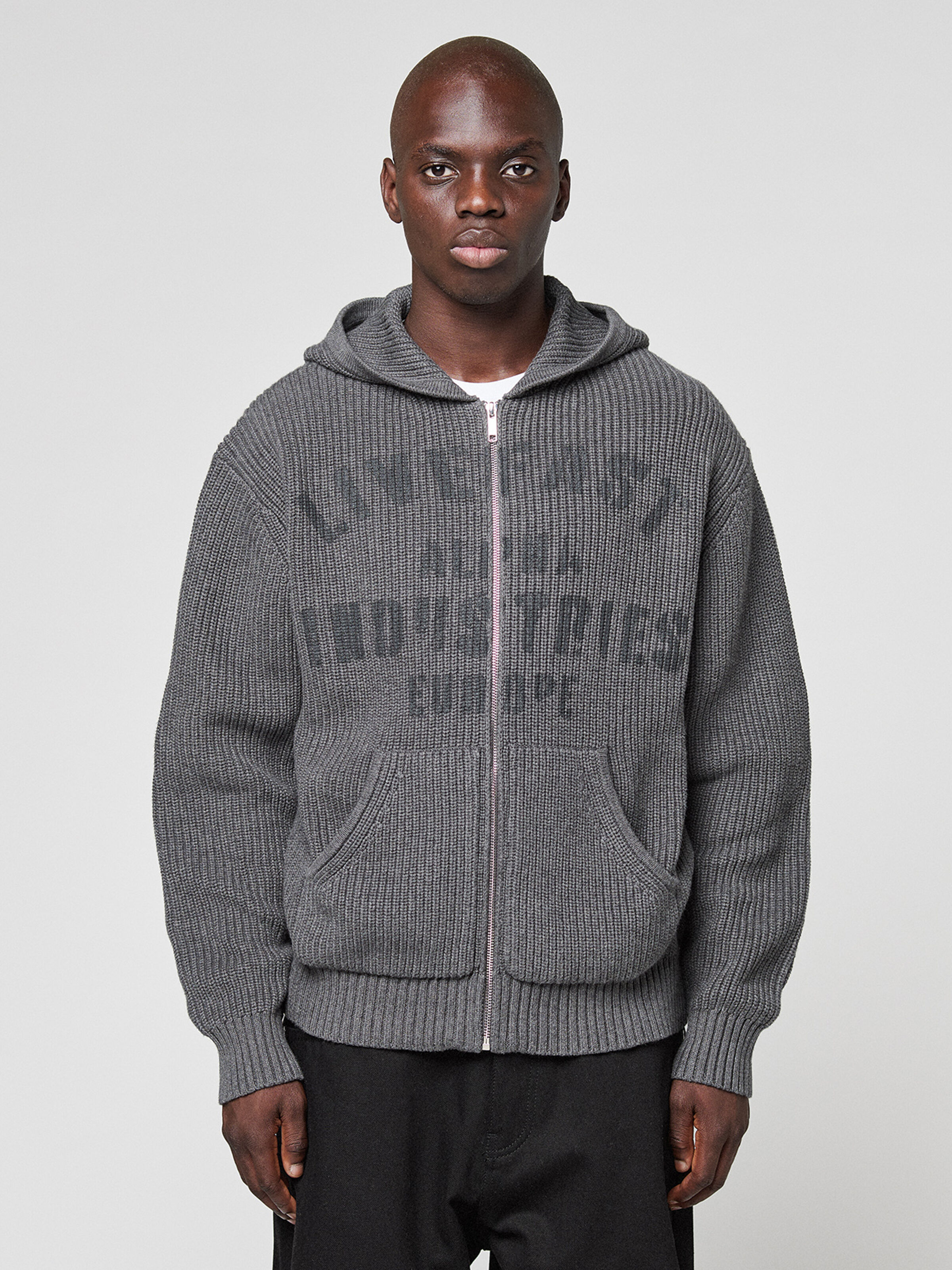 ALPHA x LFDY Knit Zip Hoodie dark grey 268342_75_2_model_00002_246390