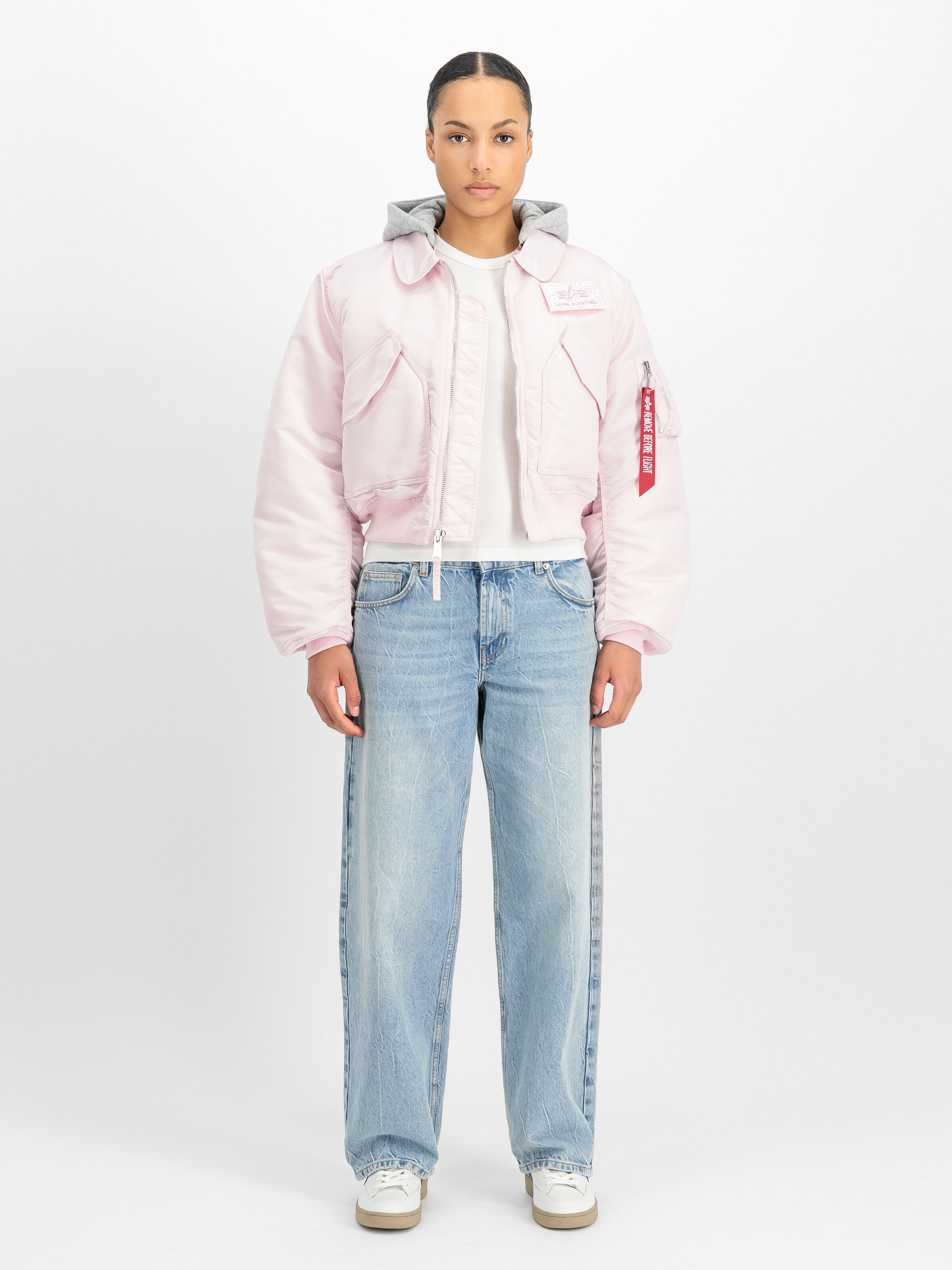 CWU-45/P Hooded Bomber Jacket Women pale lilac 268004_061_2_model_00001_230073