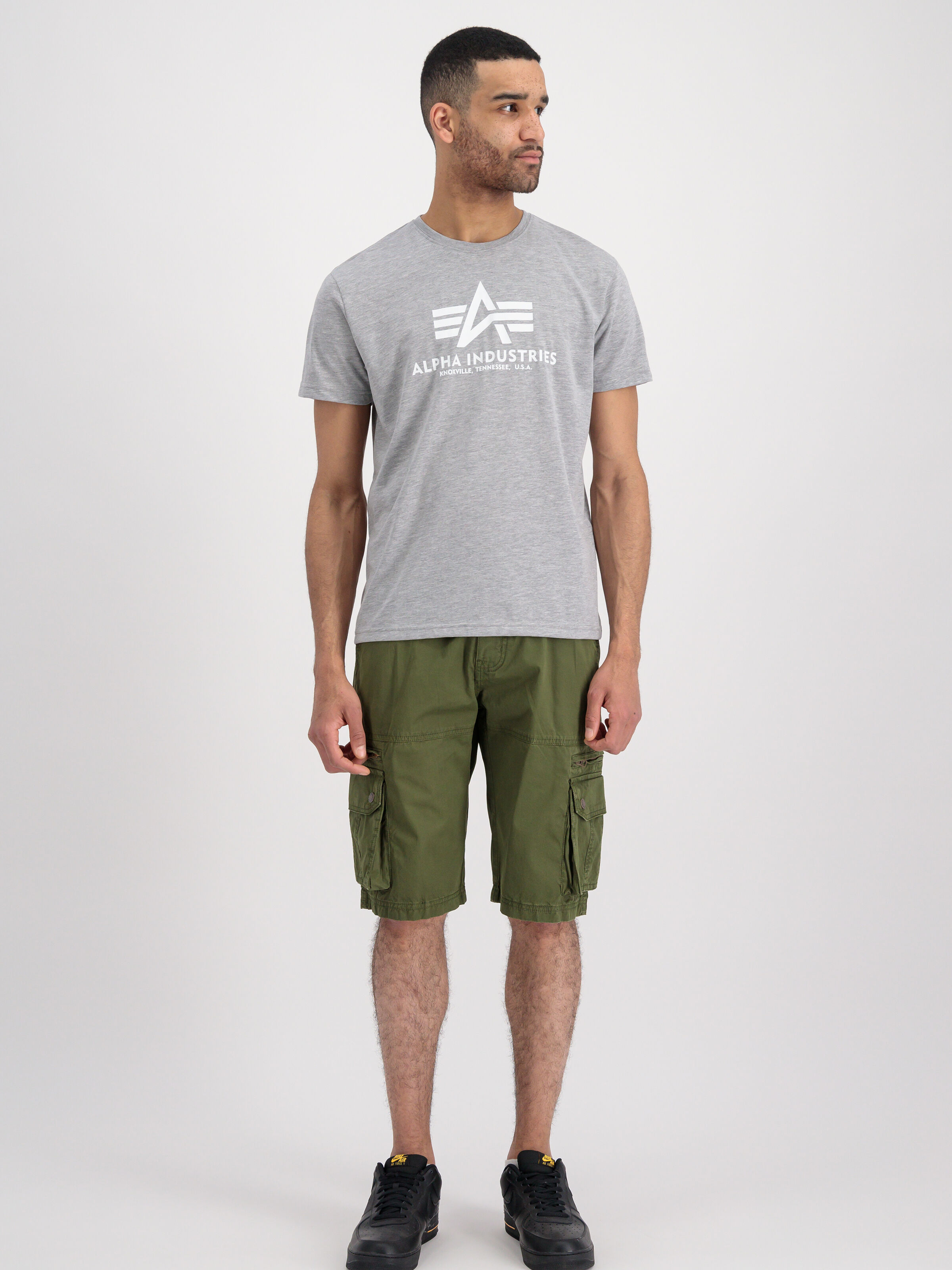 Basic Big Logo T-Shirt greyheather/white 100501_230_alpha_industries_basic_t_003_2_182124