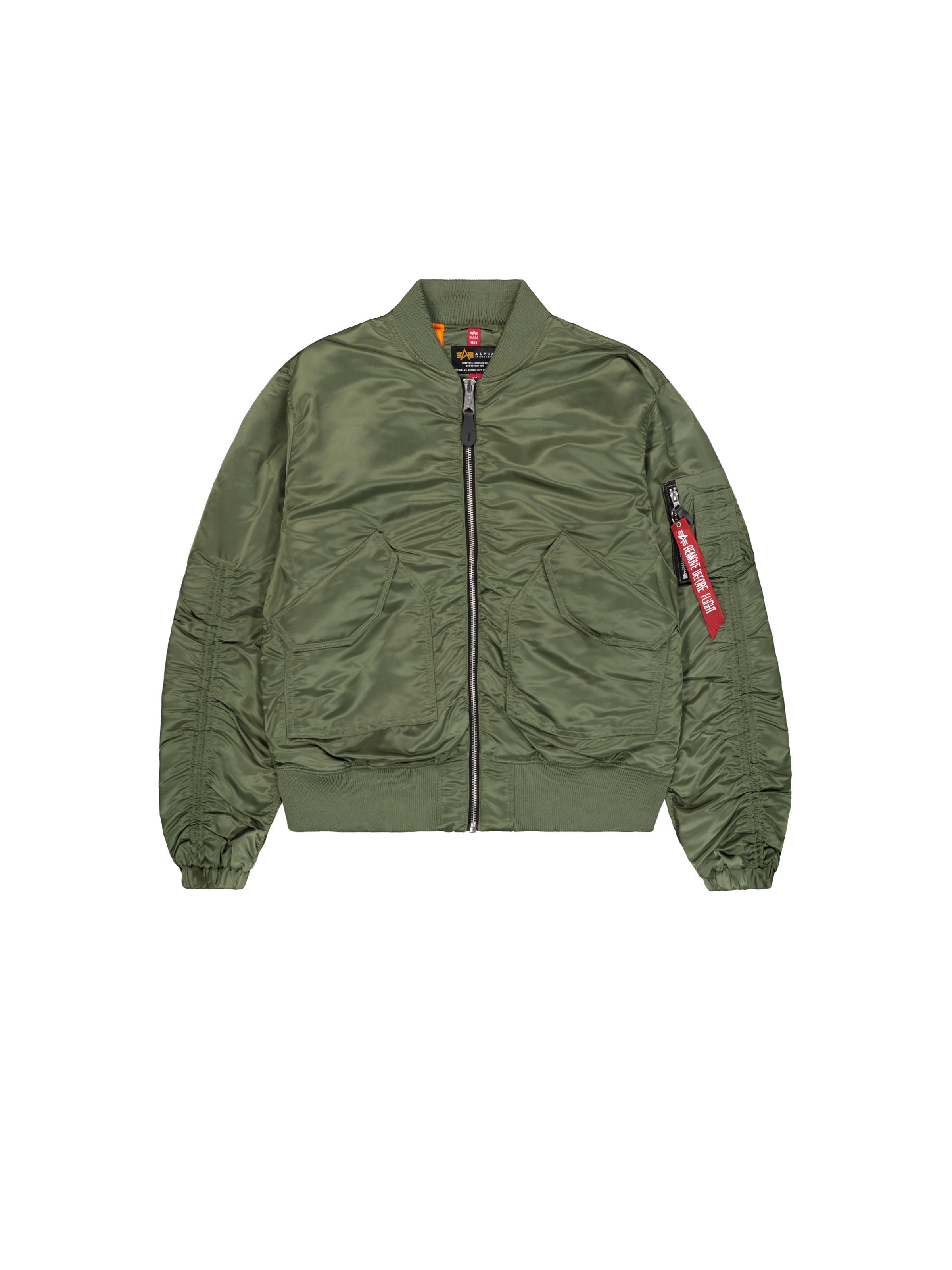CWU MA-1 No Cords Bomber Jacket Women sage-green 136007NC_01_1_flatlay_00001_221880.png