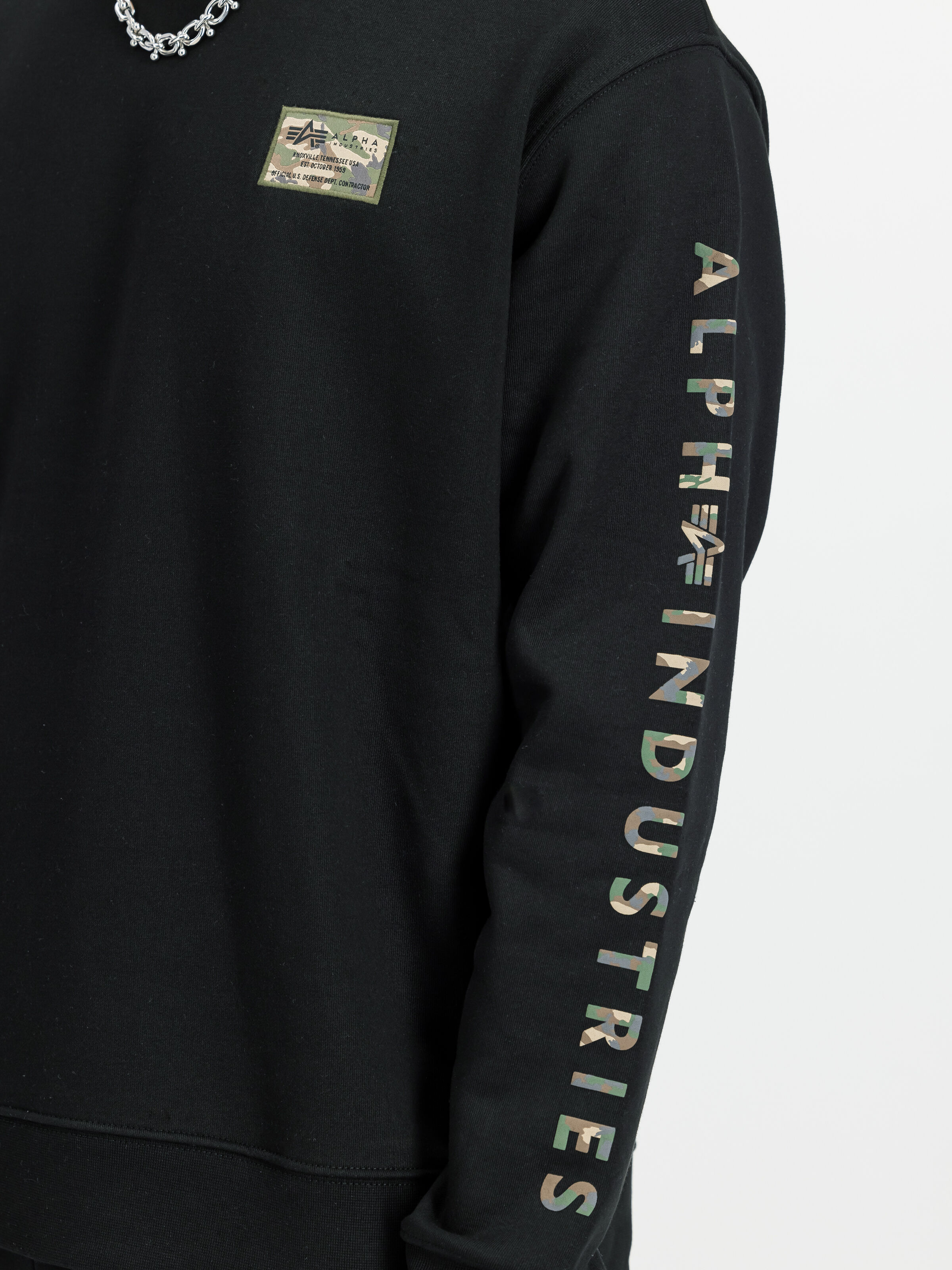 Camo Sleeve Sweatshirt black 156306_03_3_detail_00001_147886